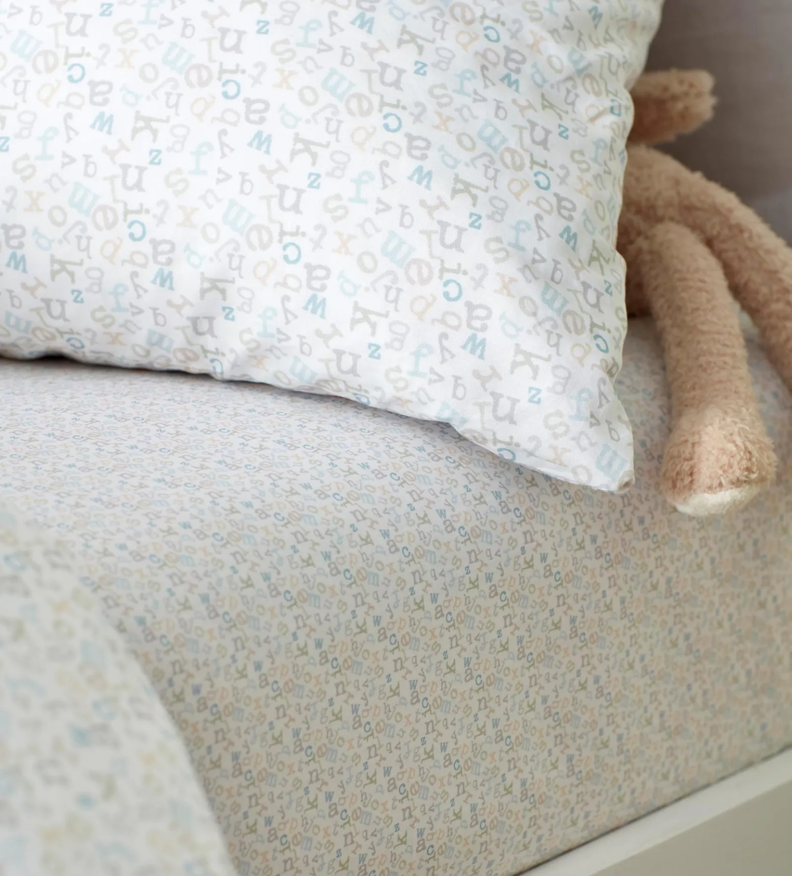 ABC 100% Organic Cotton Single Fitted Sheet