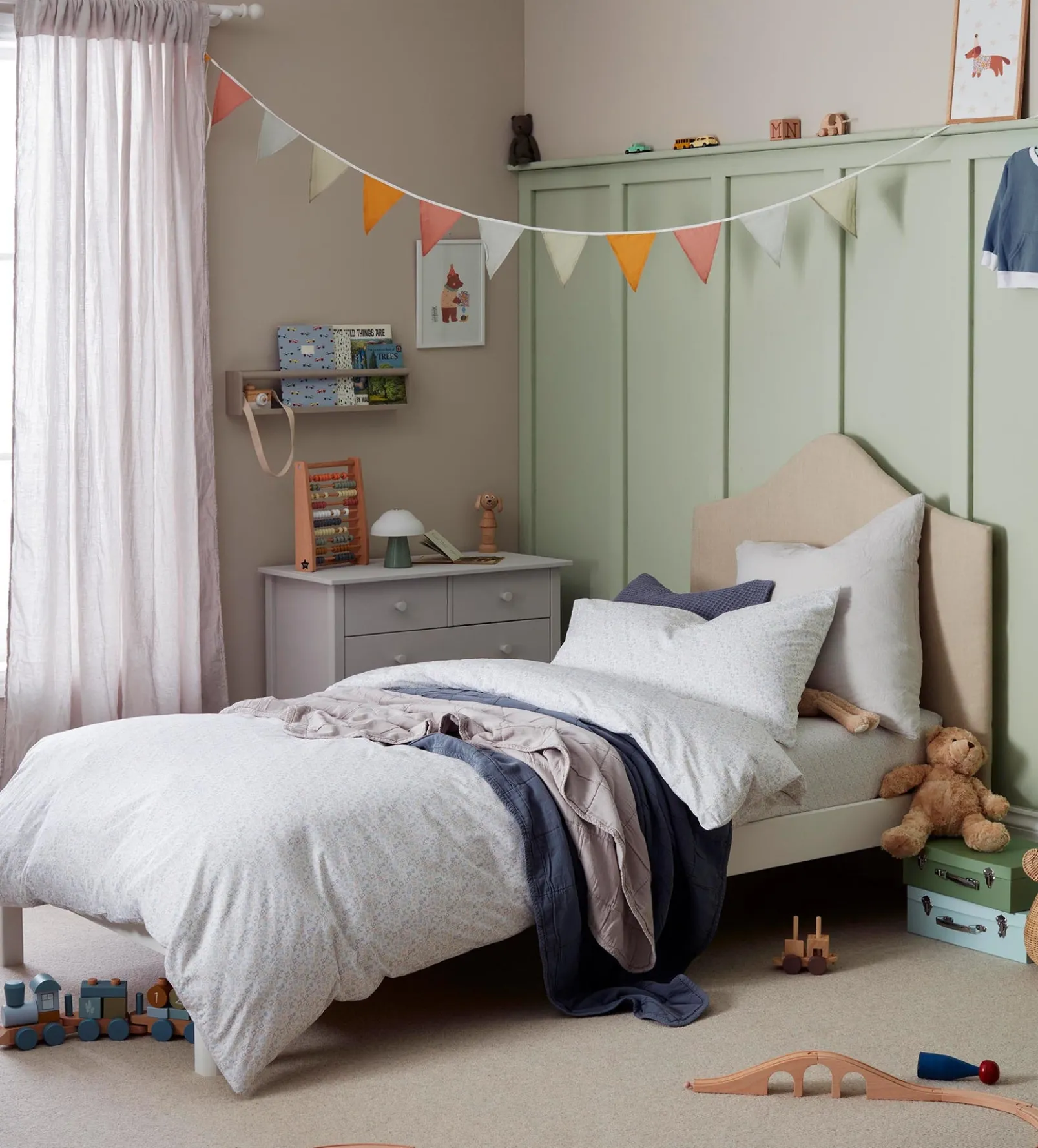 ABC 100% Organic Cotton Single Duvet Cover Set