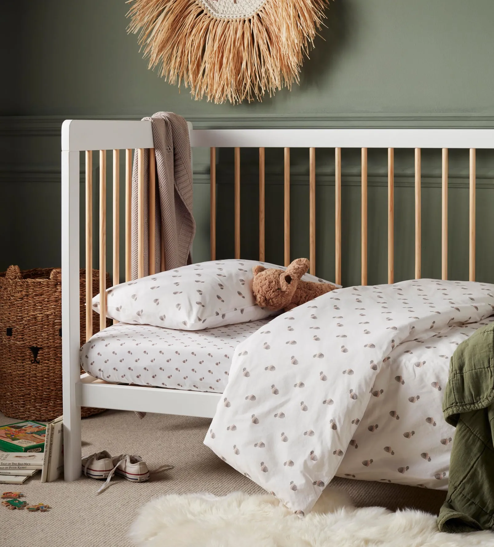 Acorn 100% Organic Cotton Duvet Cover Set