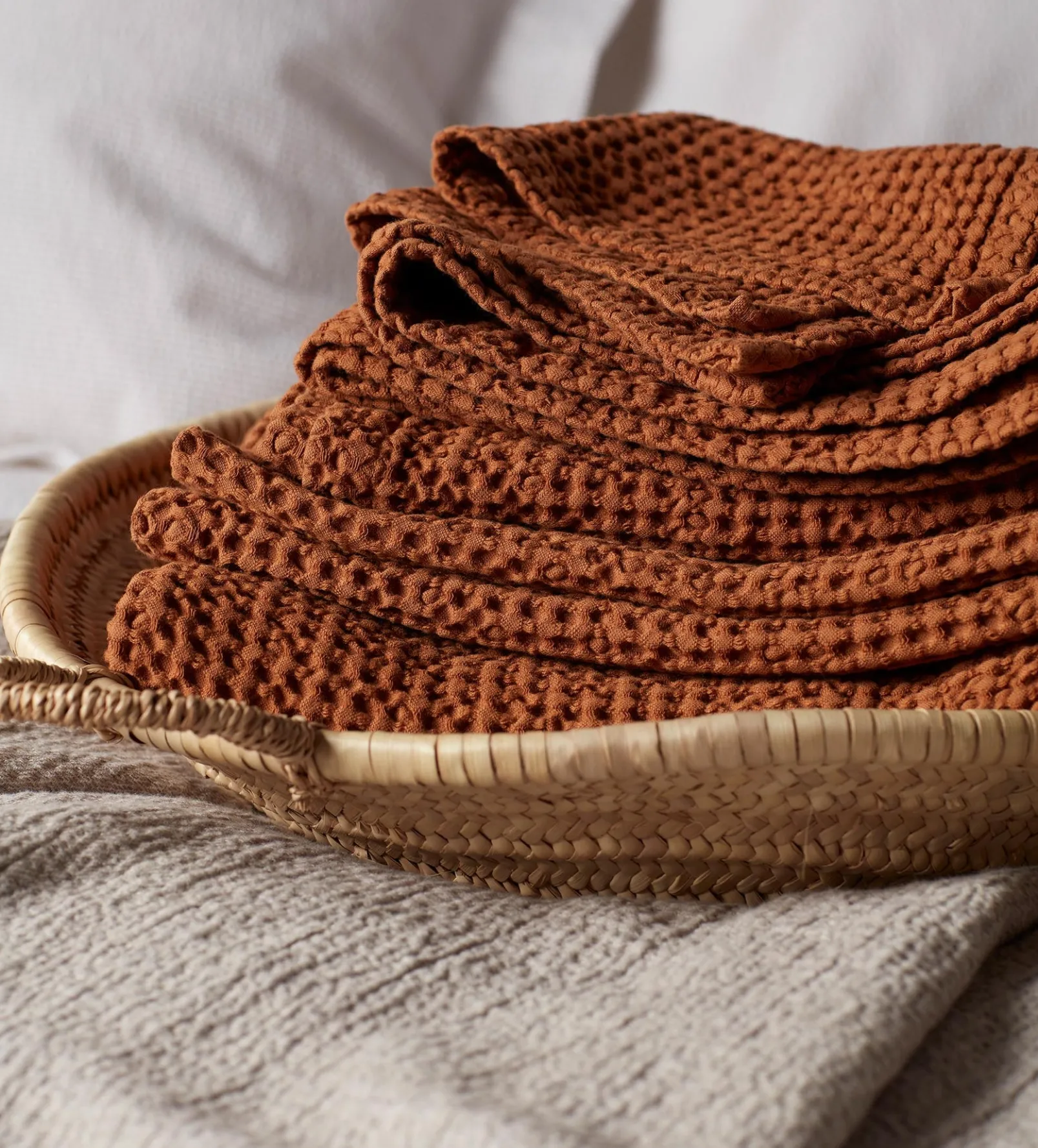 Amber 100% Cotton Waffle Towels