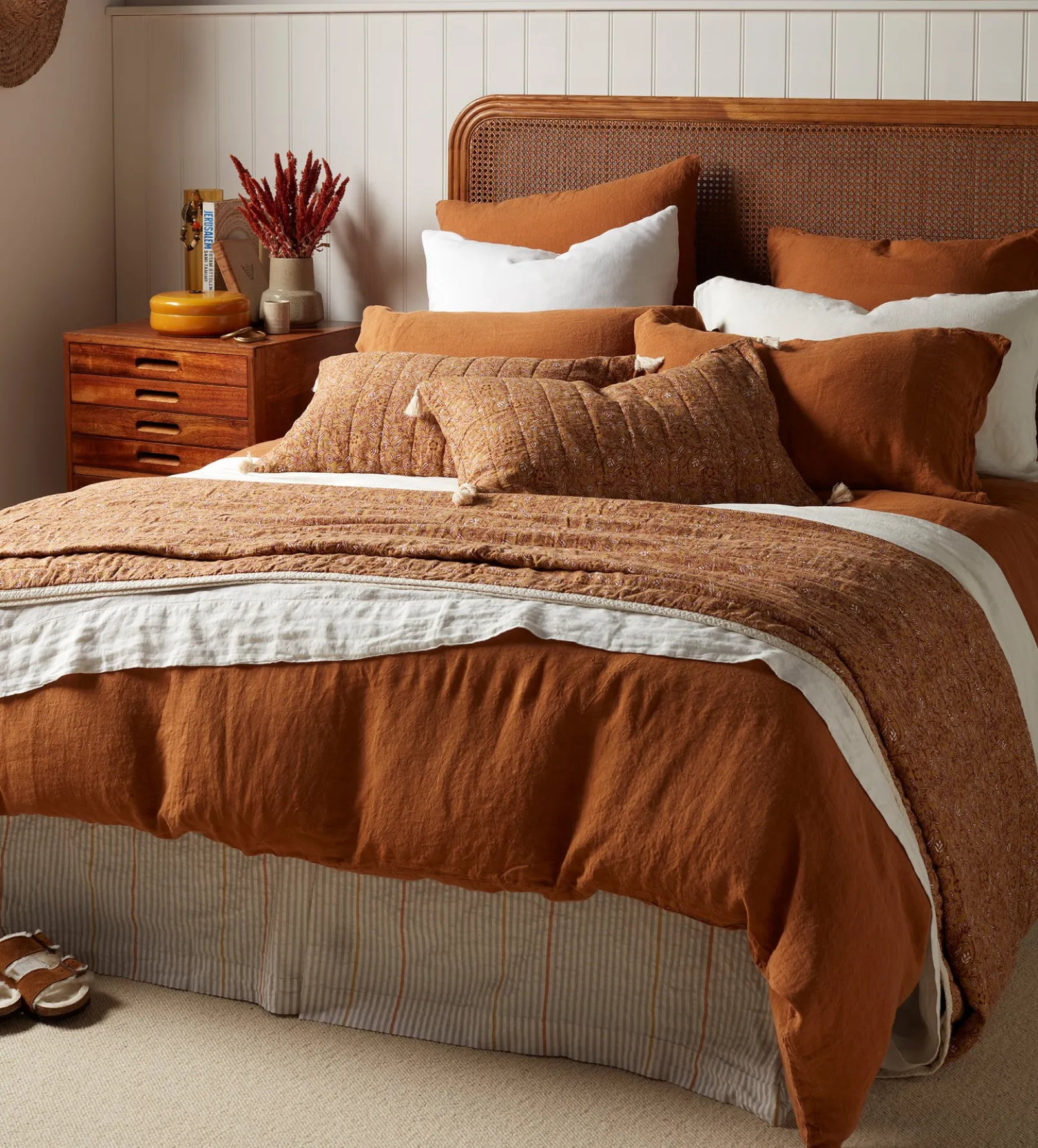 Amber 100% Linen Duvet Cover