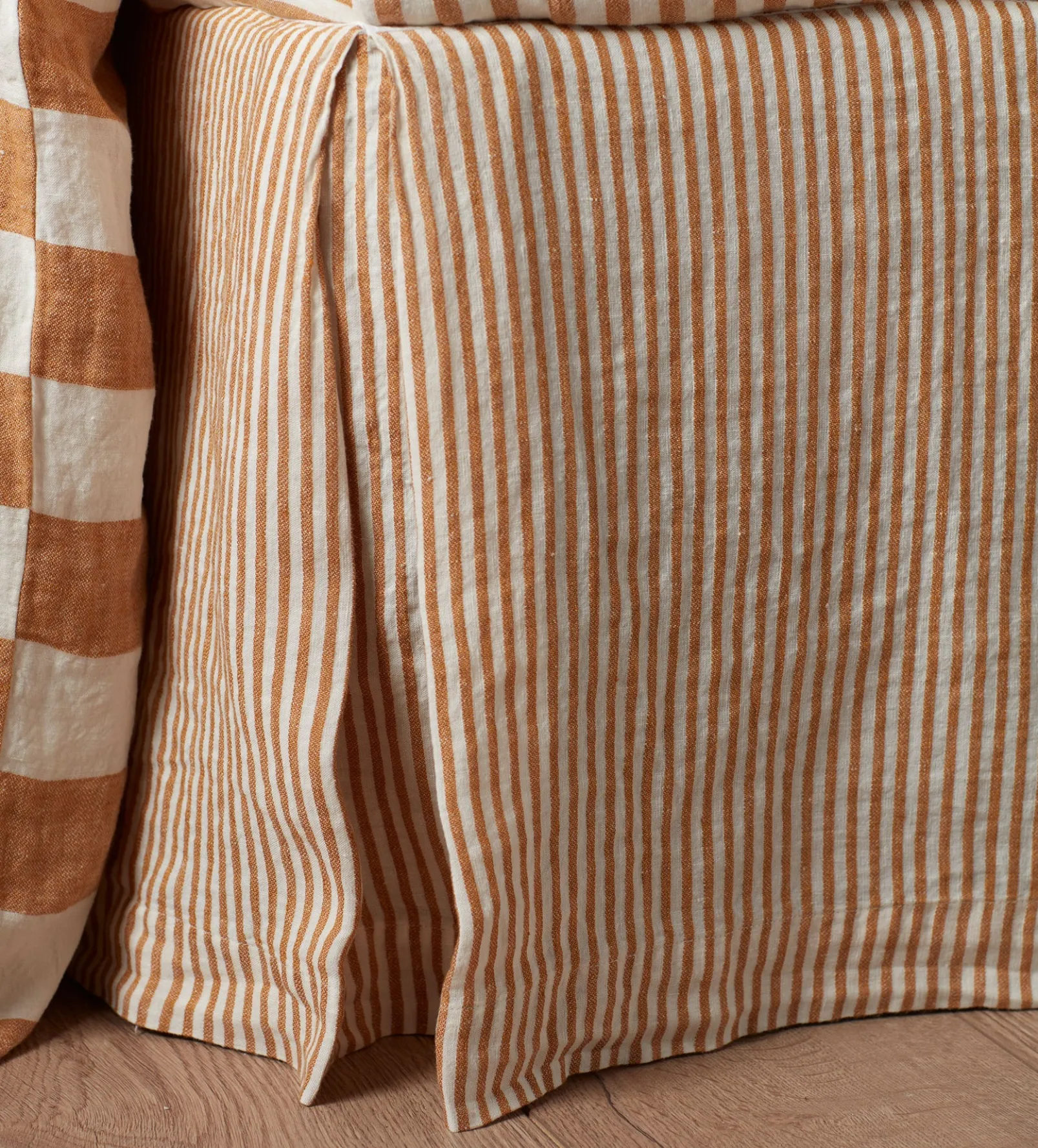 Amber Cora Stripe Linen Valance