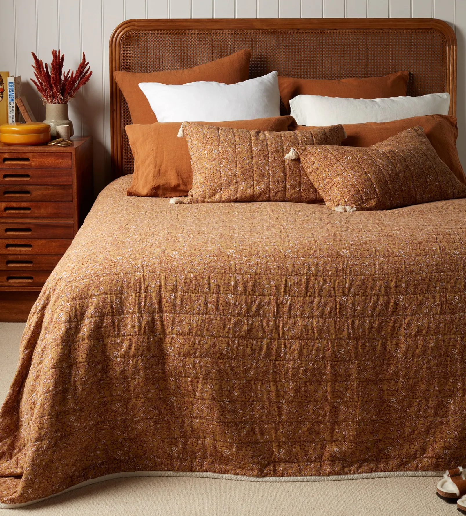 Anika Floral 100% Cotton Cushion Cover