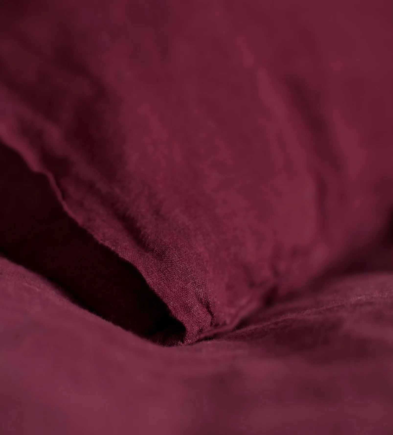 Beetroot 100% Linen Duvet Cover