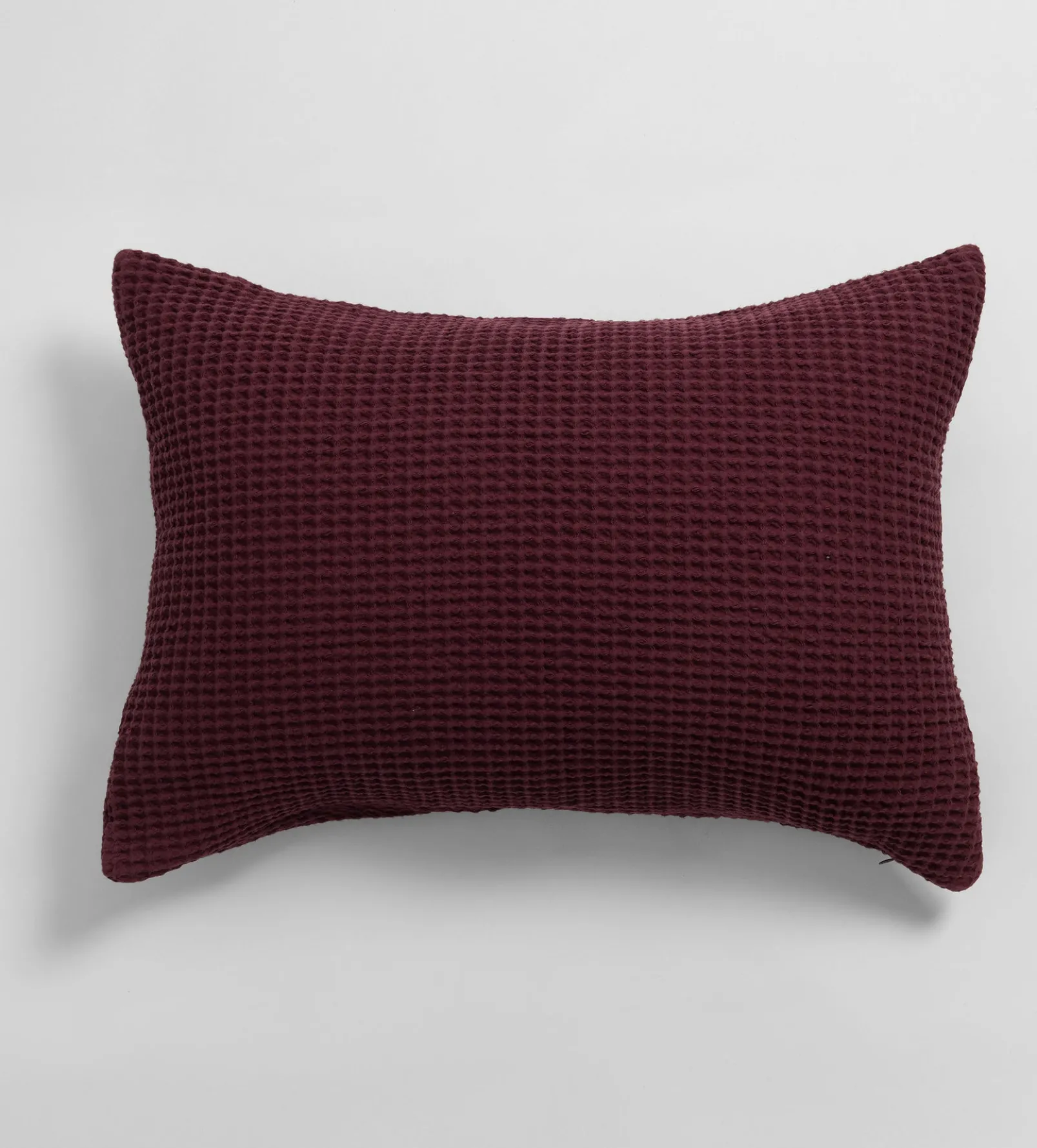 Beetroot Big Waffle 100% Cotton Cushion Cover
