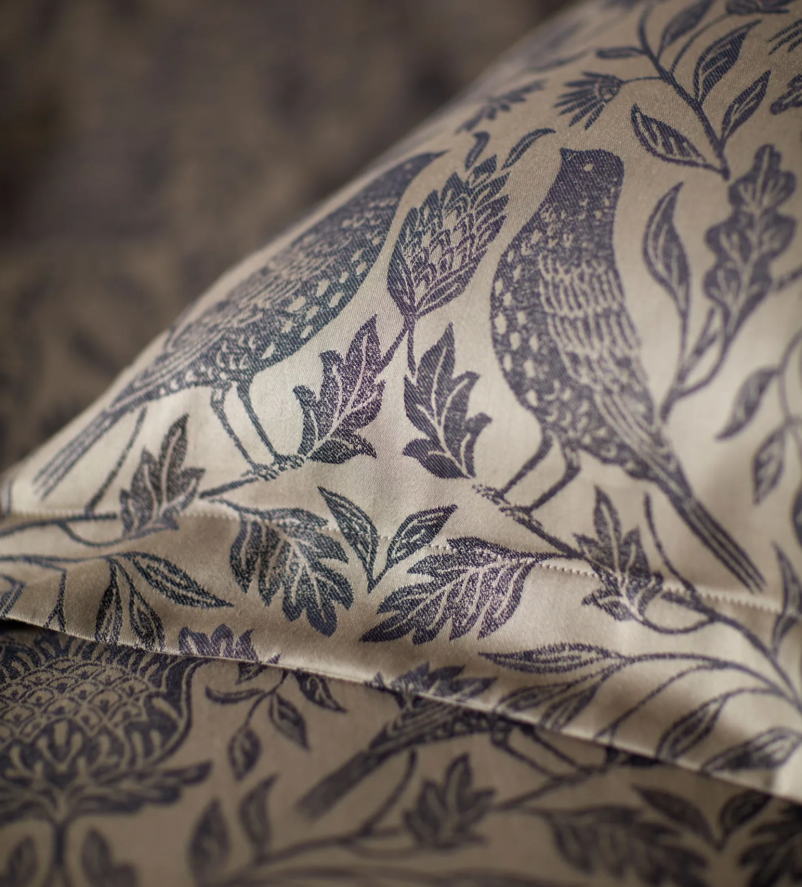 Birdie Jacquard 100% Cotton Pillowcase