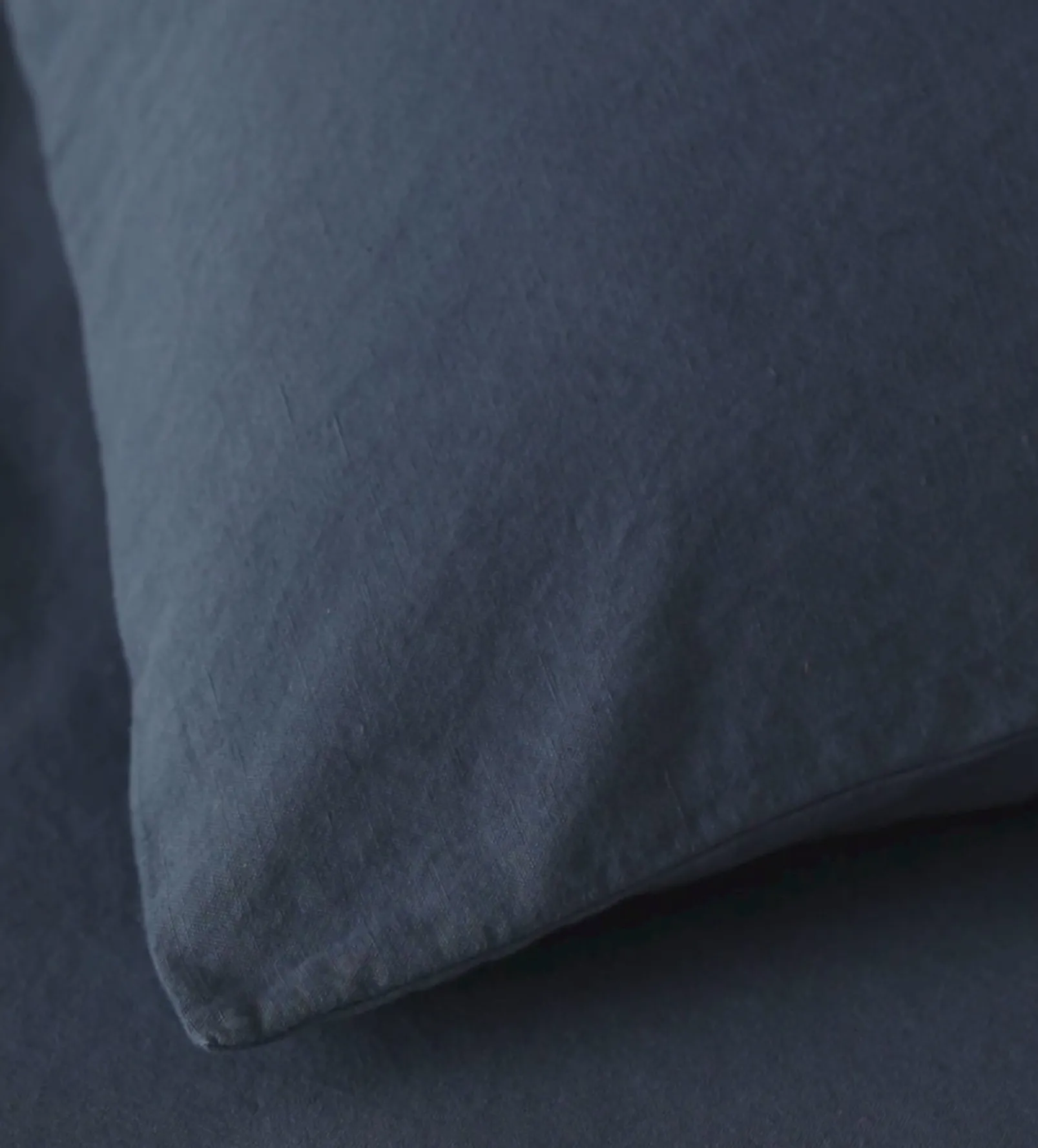 Blue Linen Blend Duvet Cover