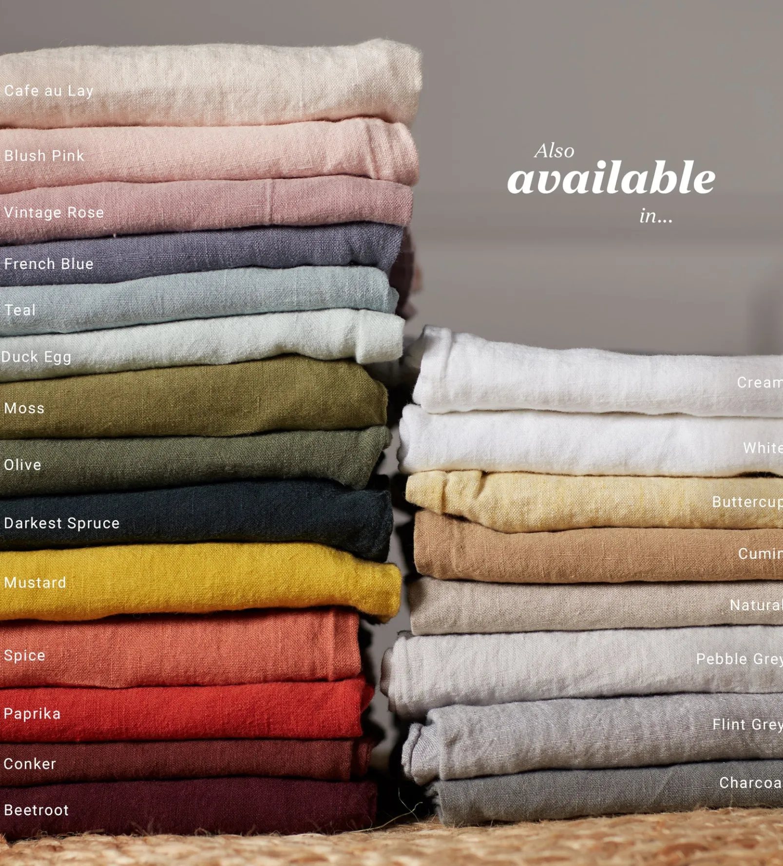 Café au Lay 100% Linen Duvet Cover