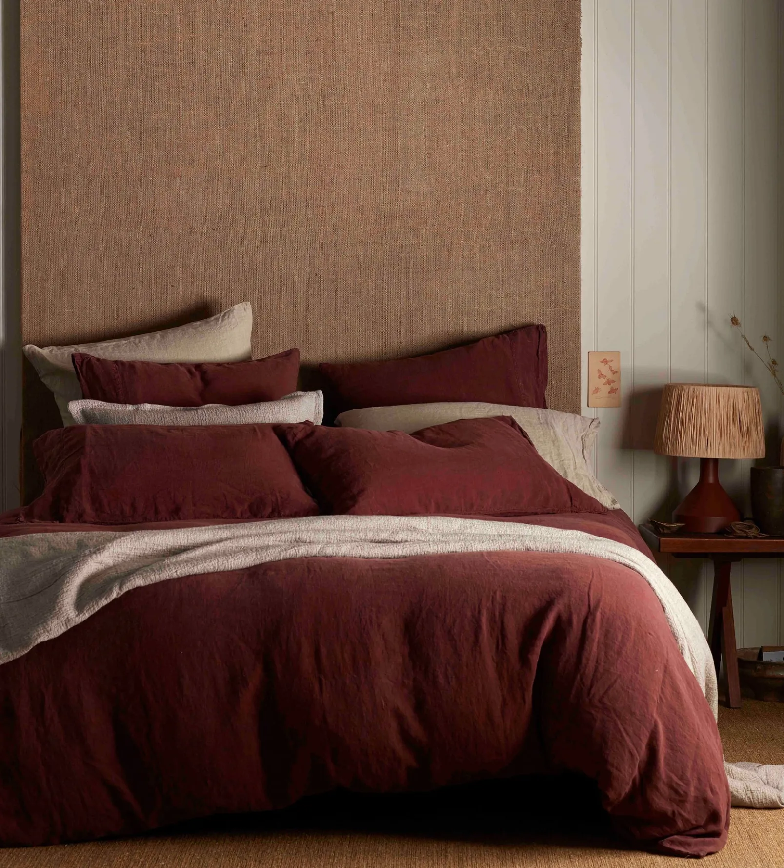 Conker 100% Linen Duvet Cover