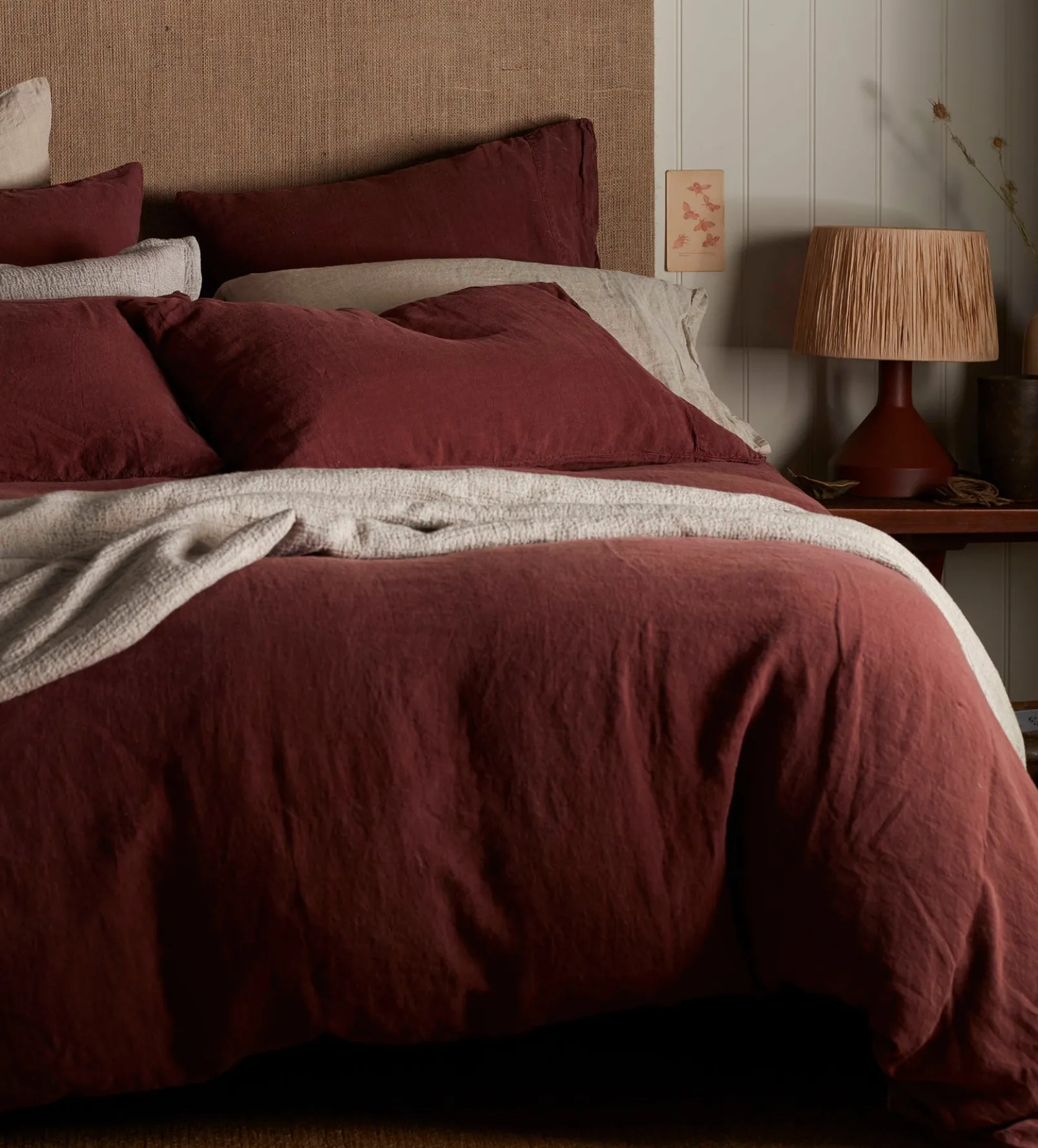 Conker 100% Linen Duvet Cover
