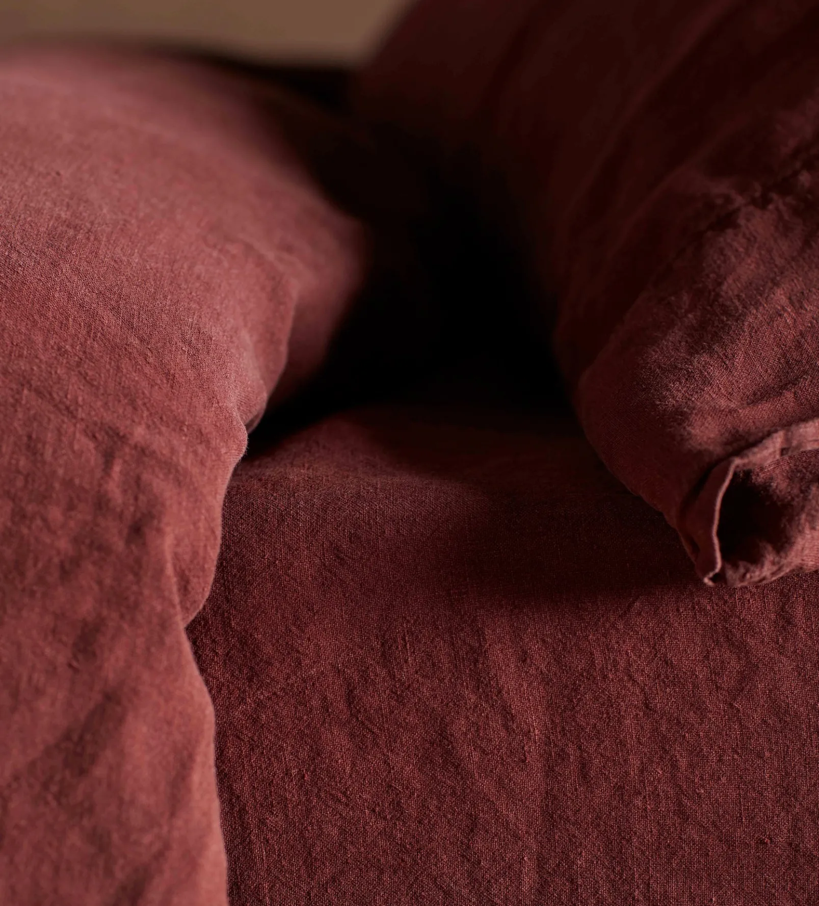 Conker 100% Linen Fitted Sheet
