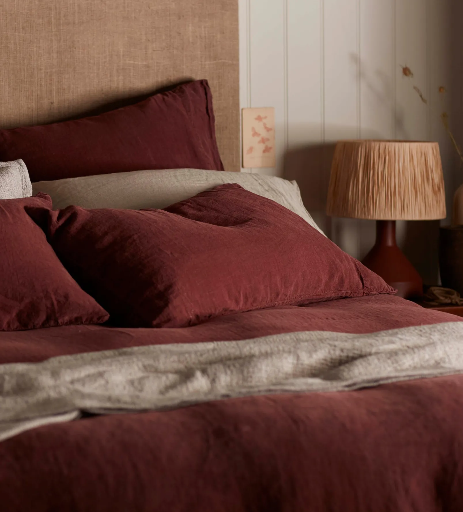 Conker 100% Linen Housewife Pillowcase