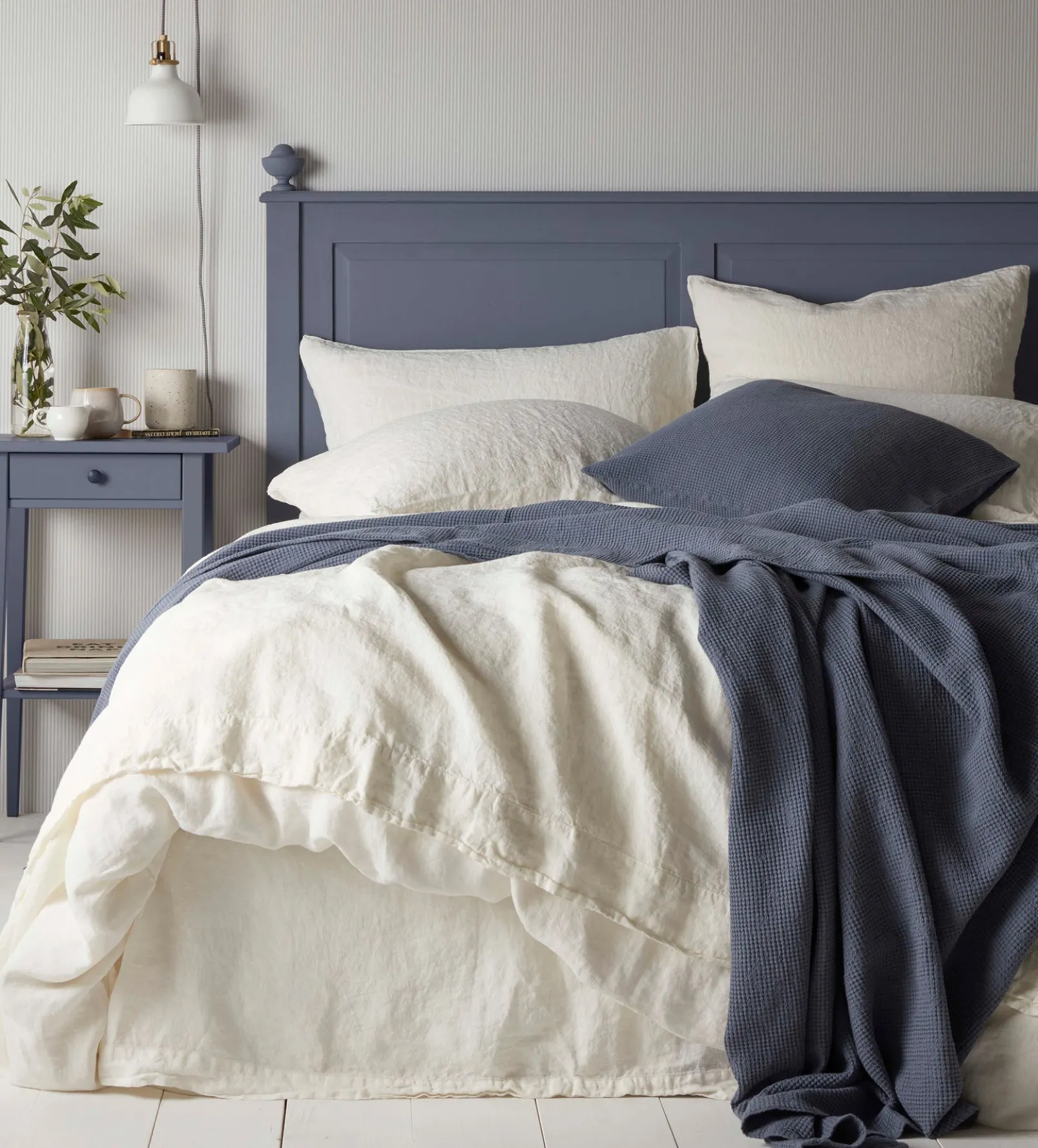 Cream 100% Linen Duvet Cover