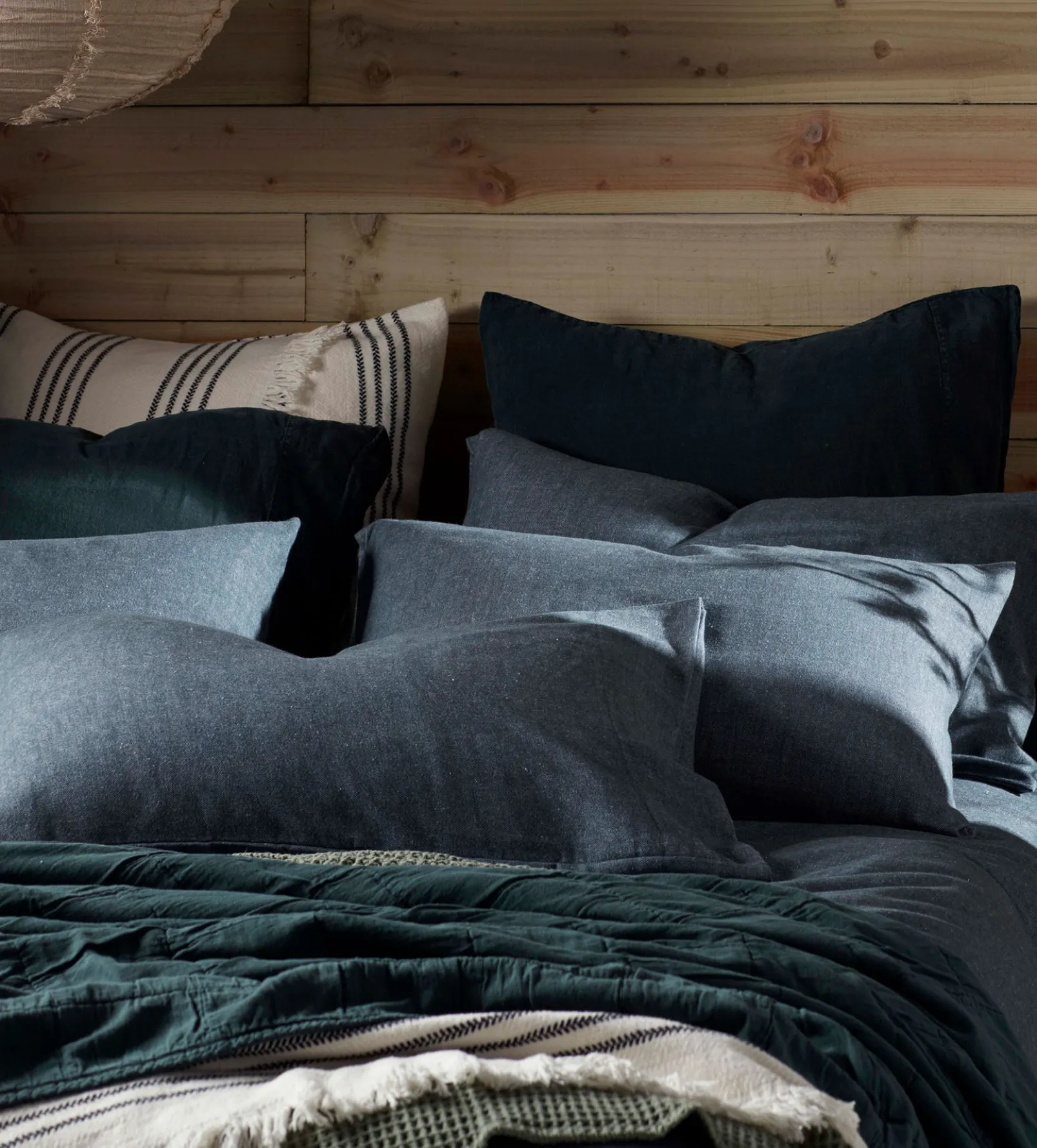 Darkest Spruce Henry Brushed 100% Organic Cotton Pillowcase