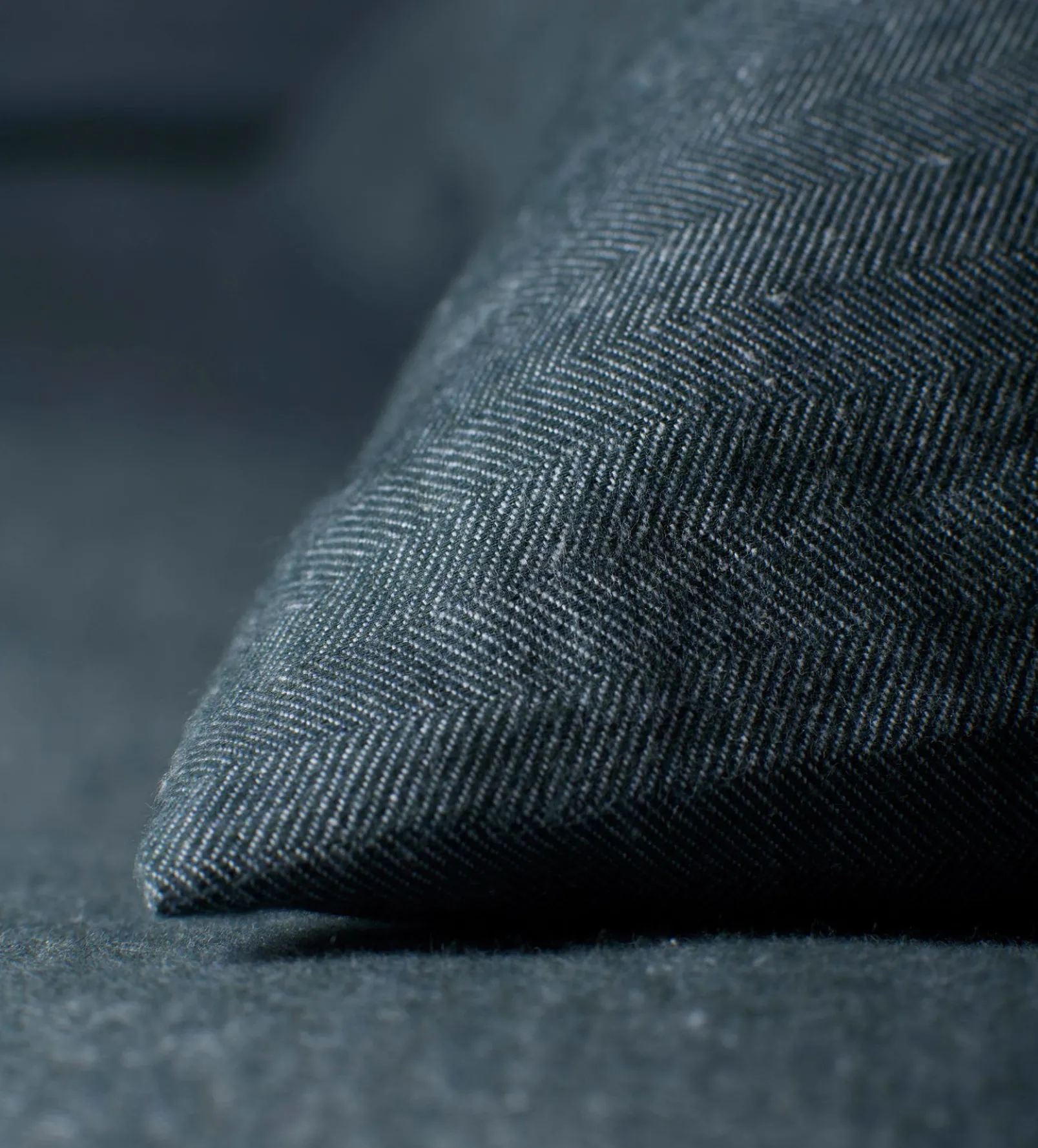 Darkest Spruce Henry Brushed 100% Organic Cotton Pillowcase