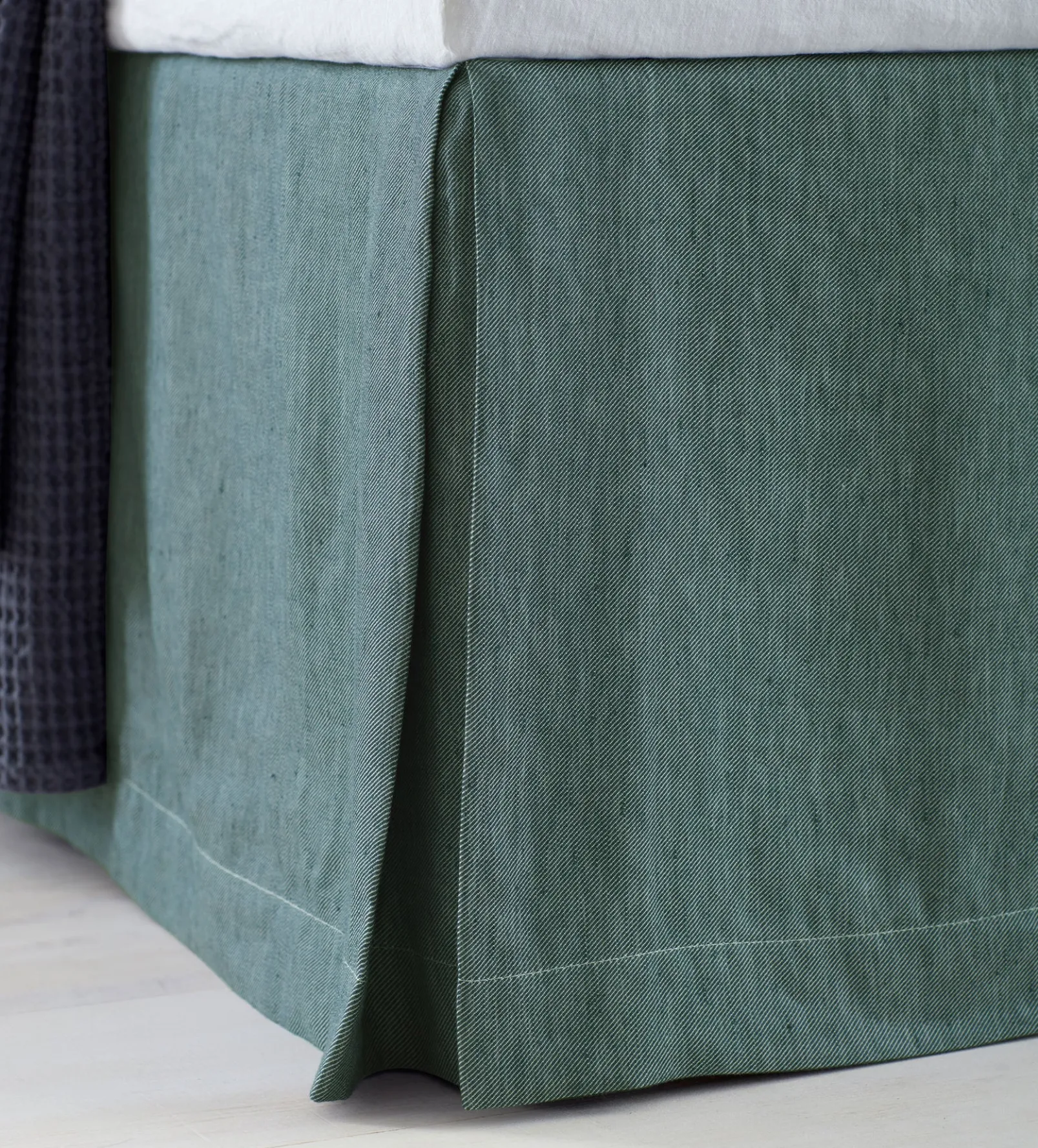 Darkest Spruce Twill Cotton Linen Valance