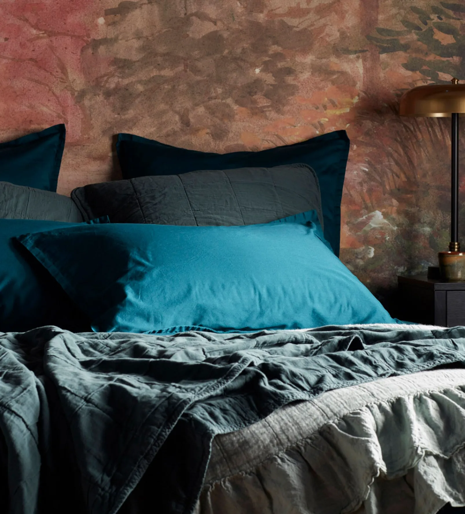 Deep Teal Super Soft 100% Cotton Oxford Pillowcase