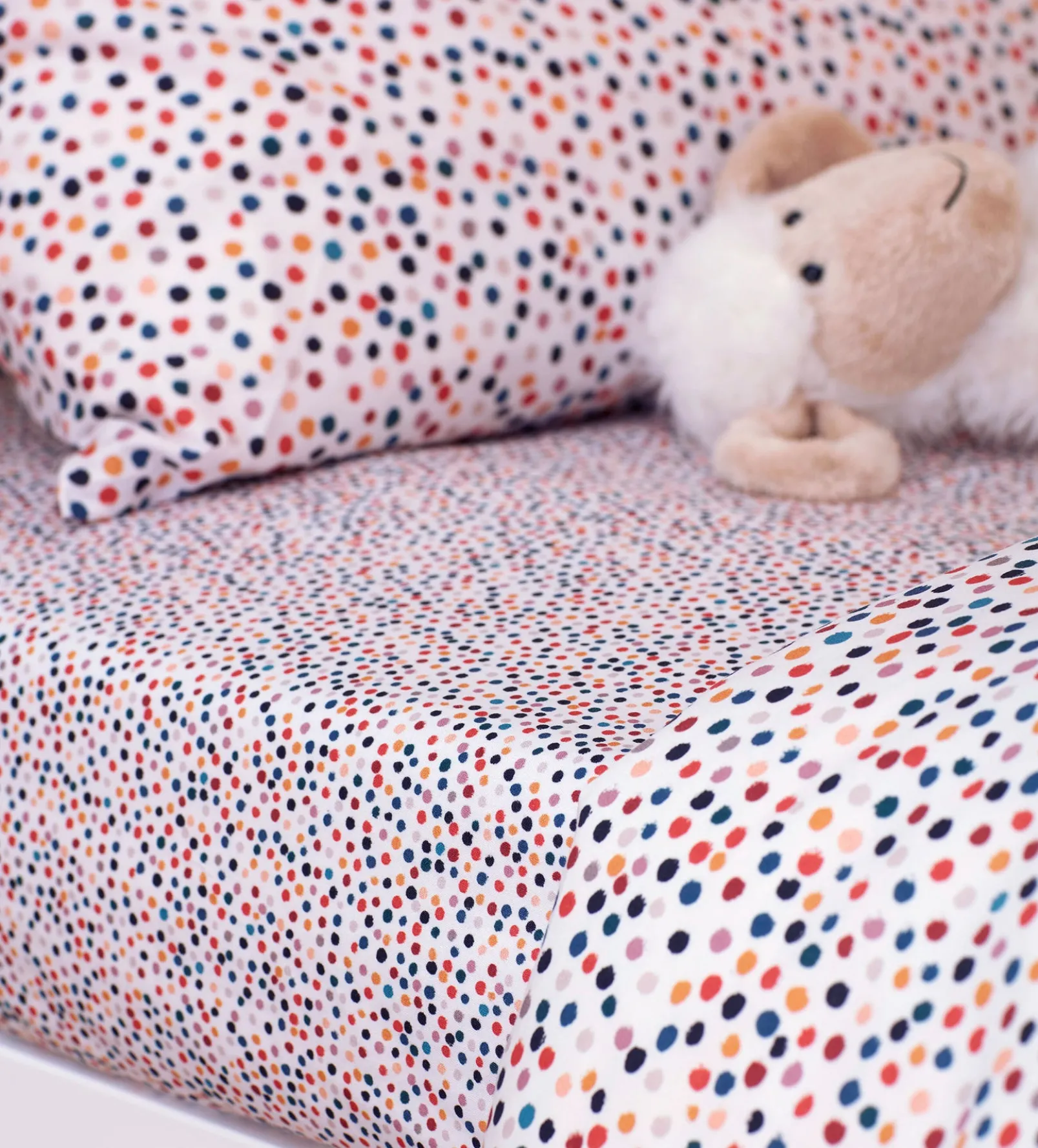 Frankie 100% Organic Cotton Cot Bed Fitted Sheet