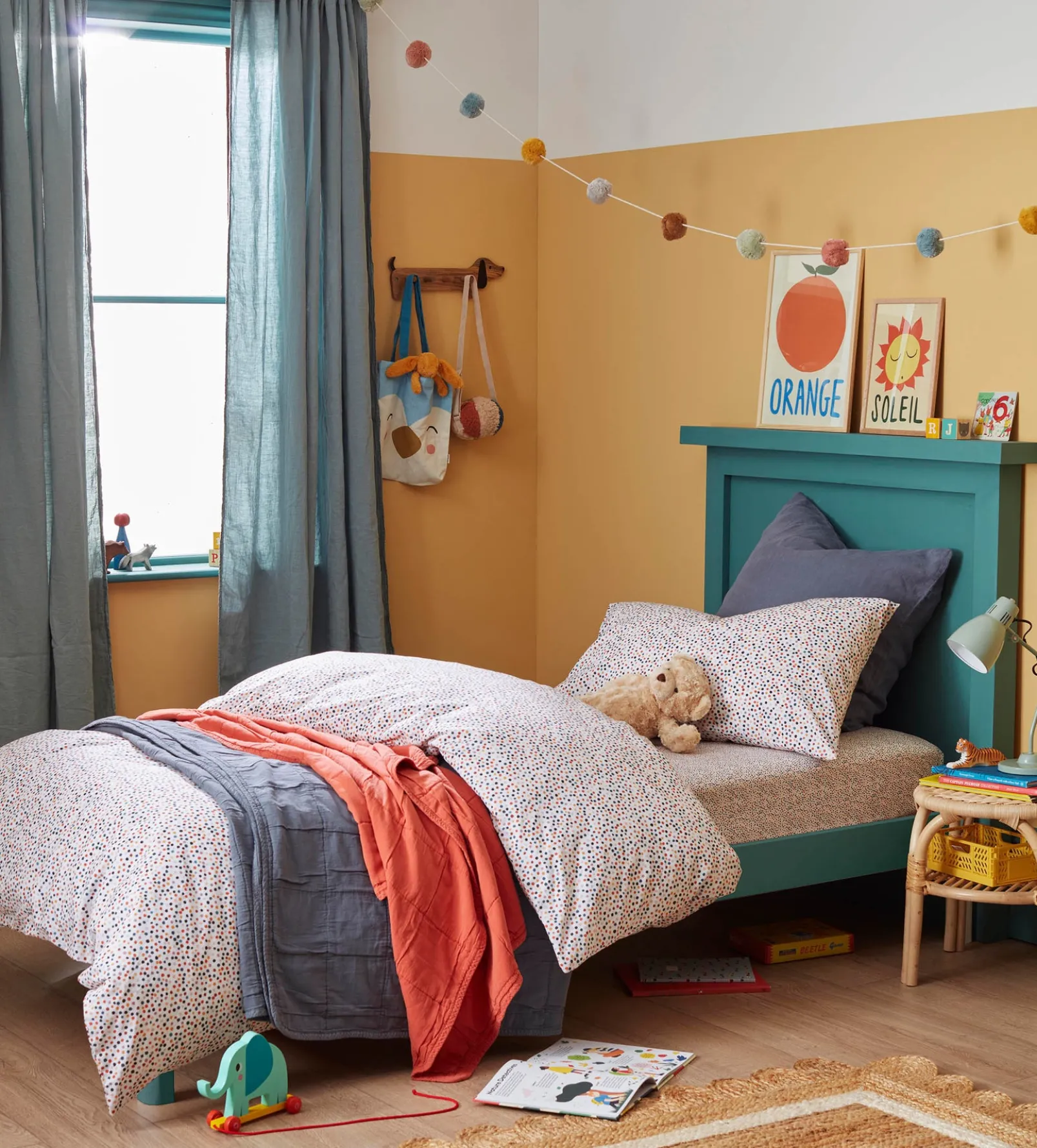 Frankie 100% Organic Cotton Single Fitted Sheet