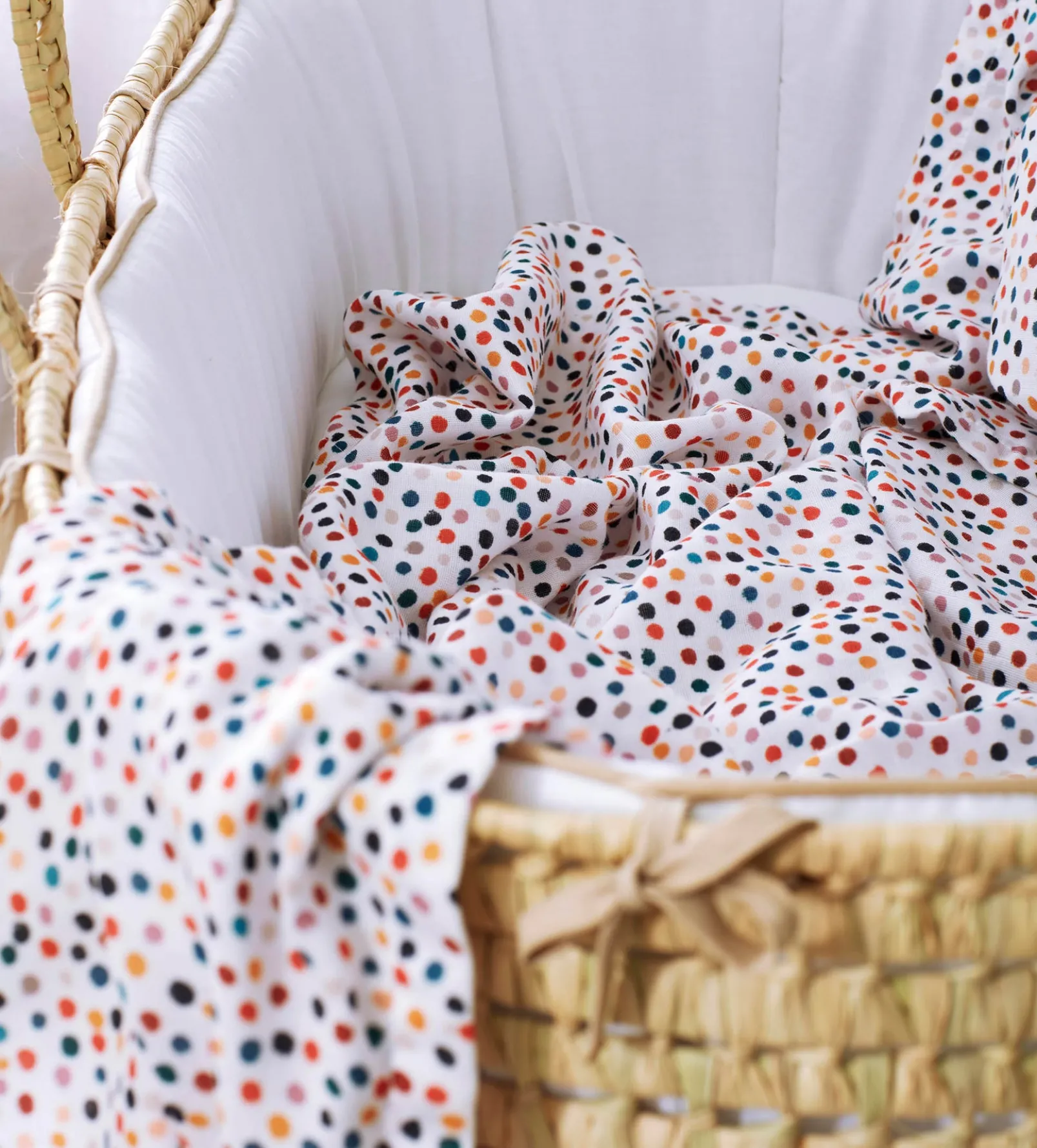 Frankie 100% Organic Cotton Muslin Swaddle Blanket