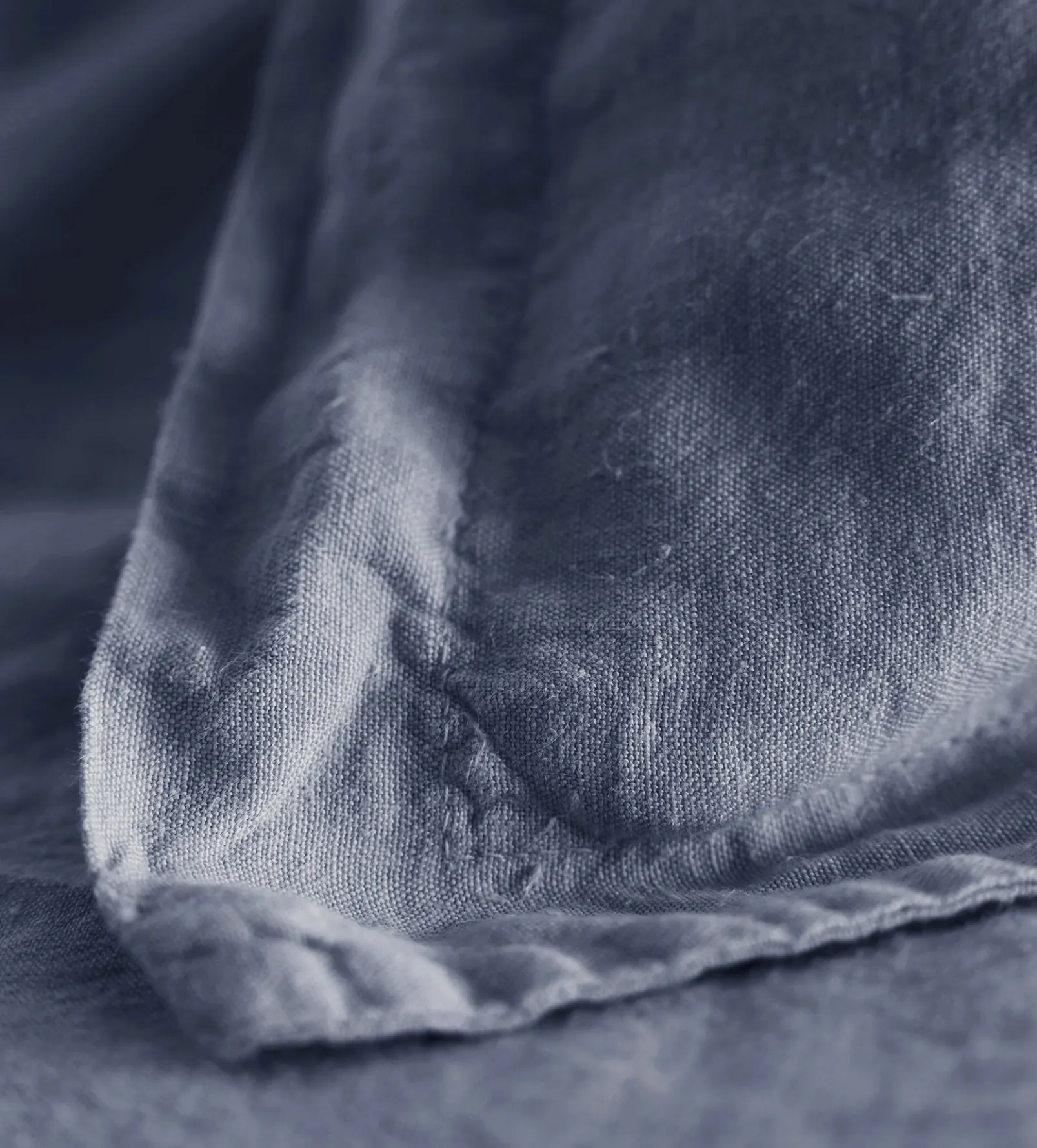 French Blue 100% Linen Oxford Pillowcase