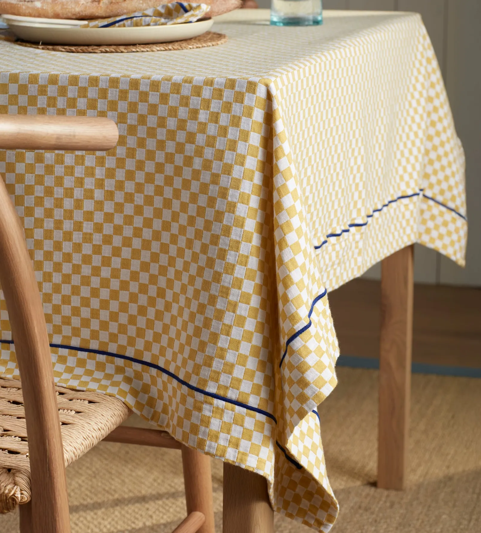 Glassette Cecilia 100% Cotton Rectangle Tablecloth