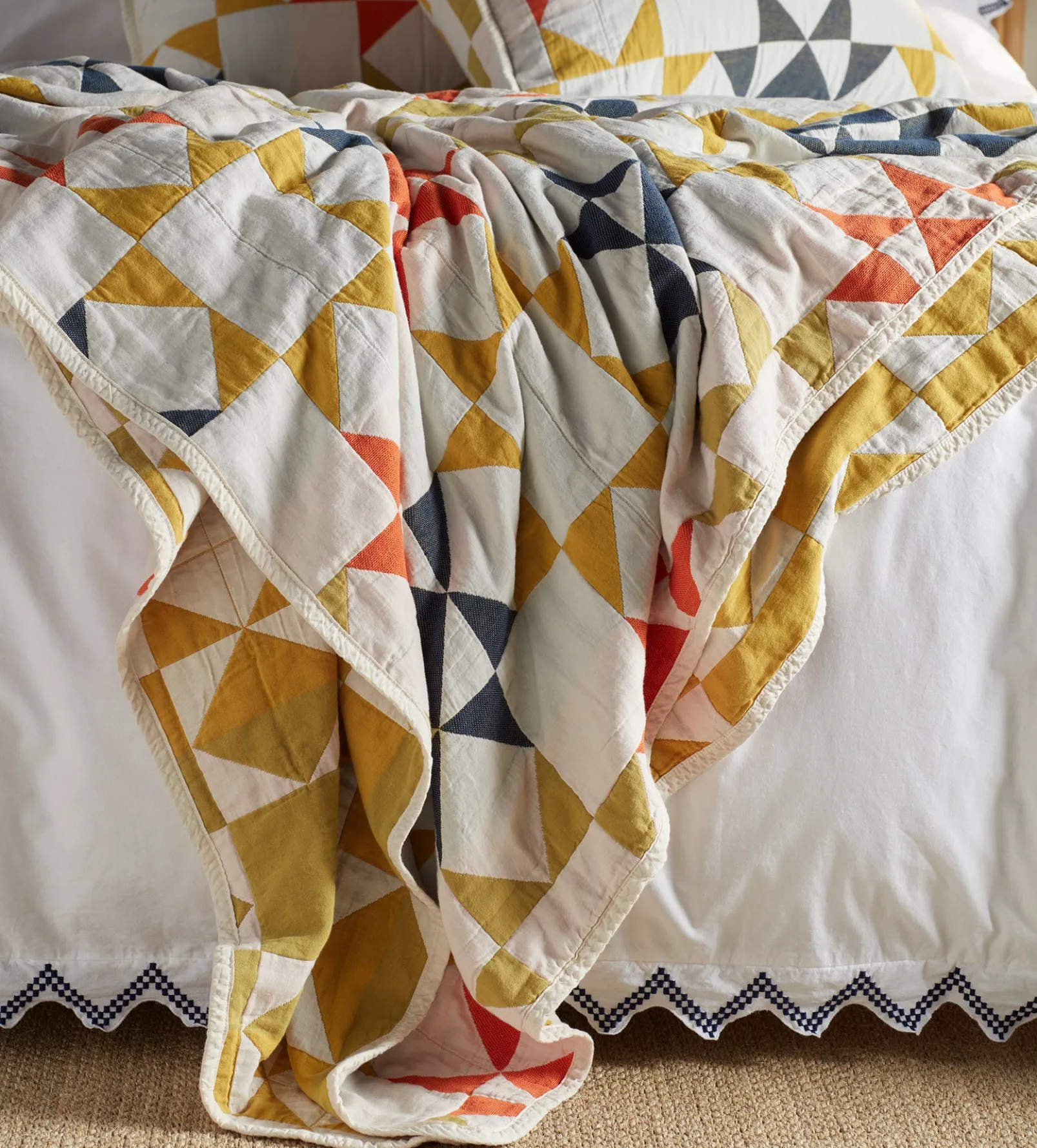 Glassette Stella Quilted 100% Cotton Bedspread