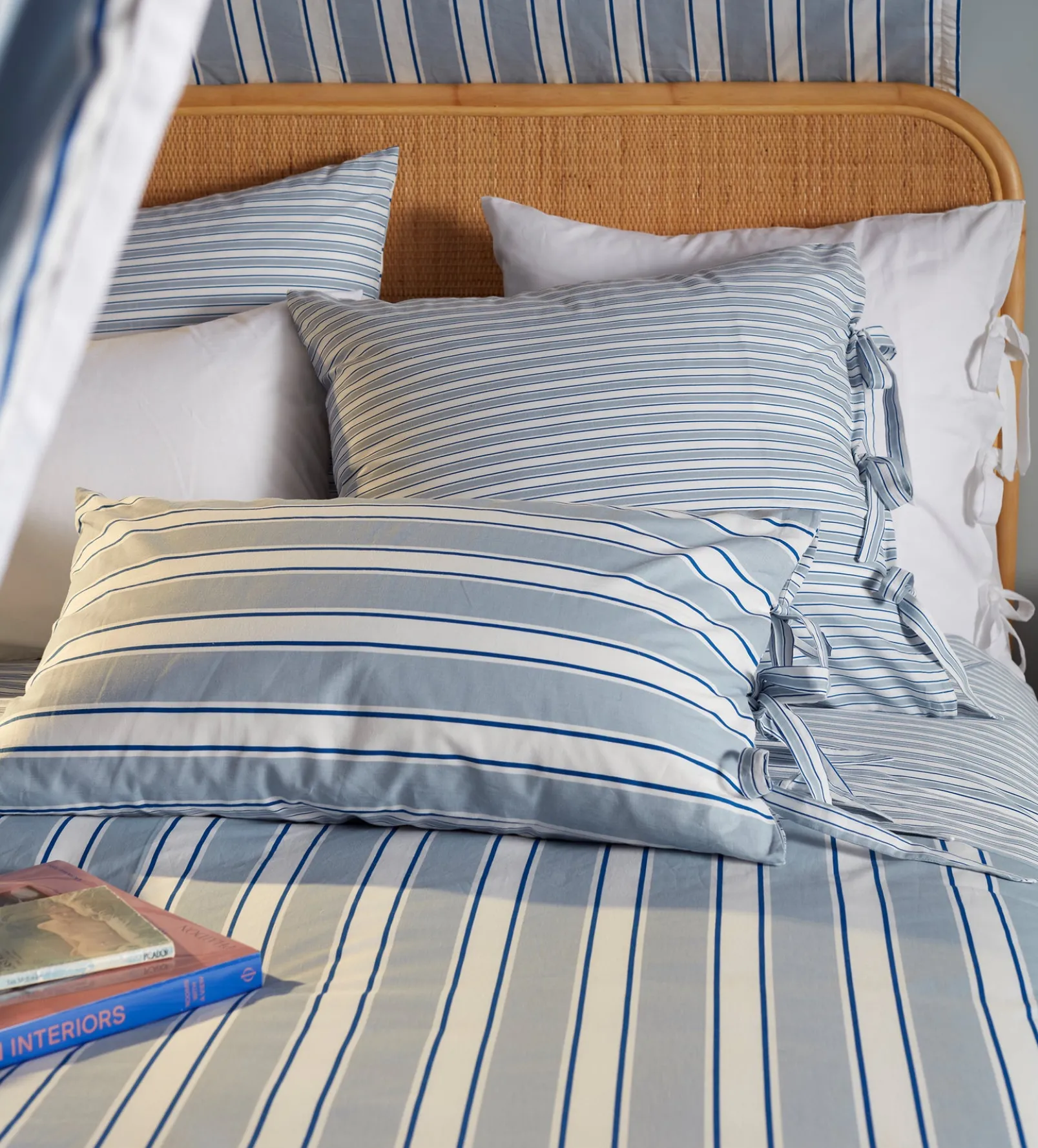 Glassette Teddy Stripe 100% Cotton Pillowcase