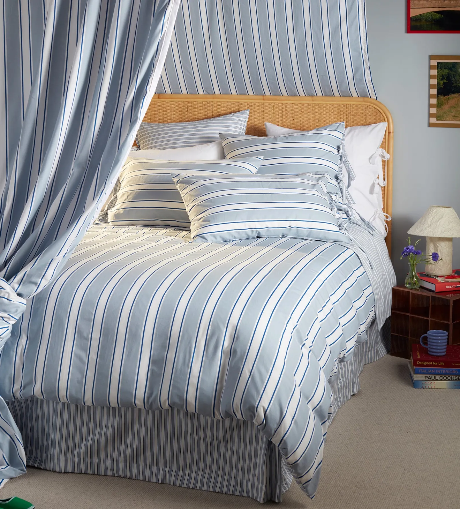 Glassette Teddy Stripe 100% Cotton Valance