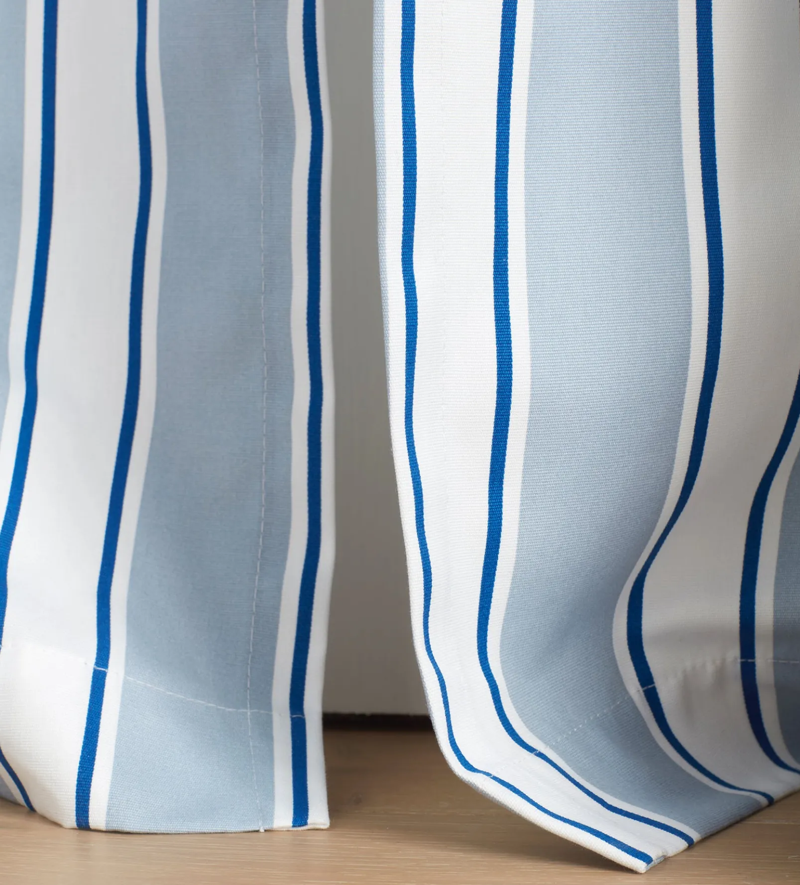 Glassette Teddy Stripe 100% Cotton Loop Top Curtain