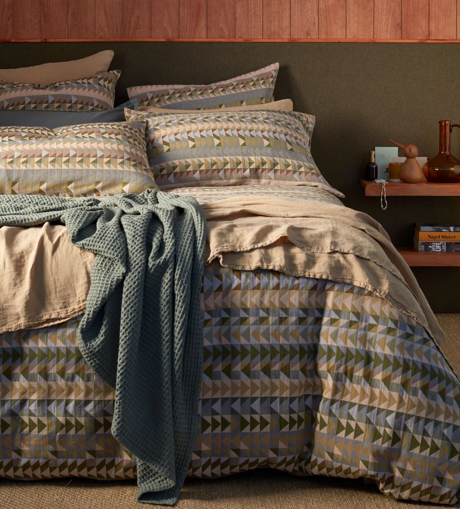 Green Jude 100% Cotton Duvet Cover