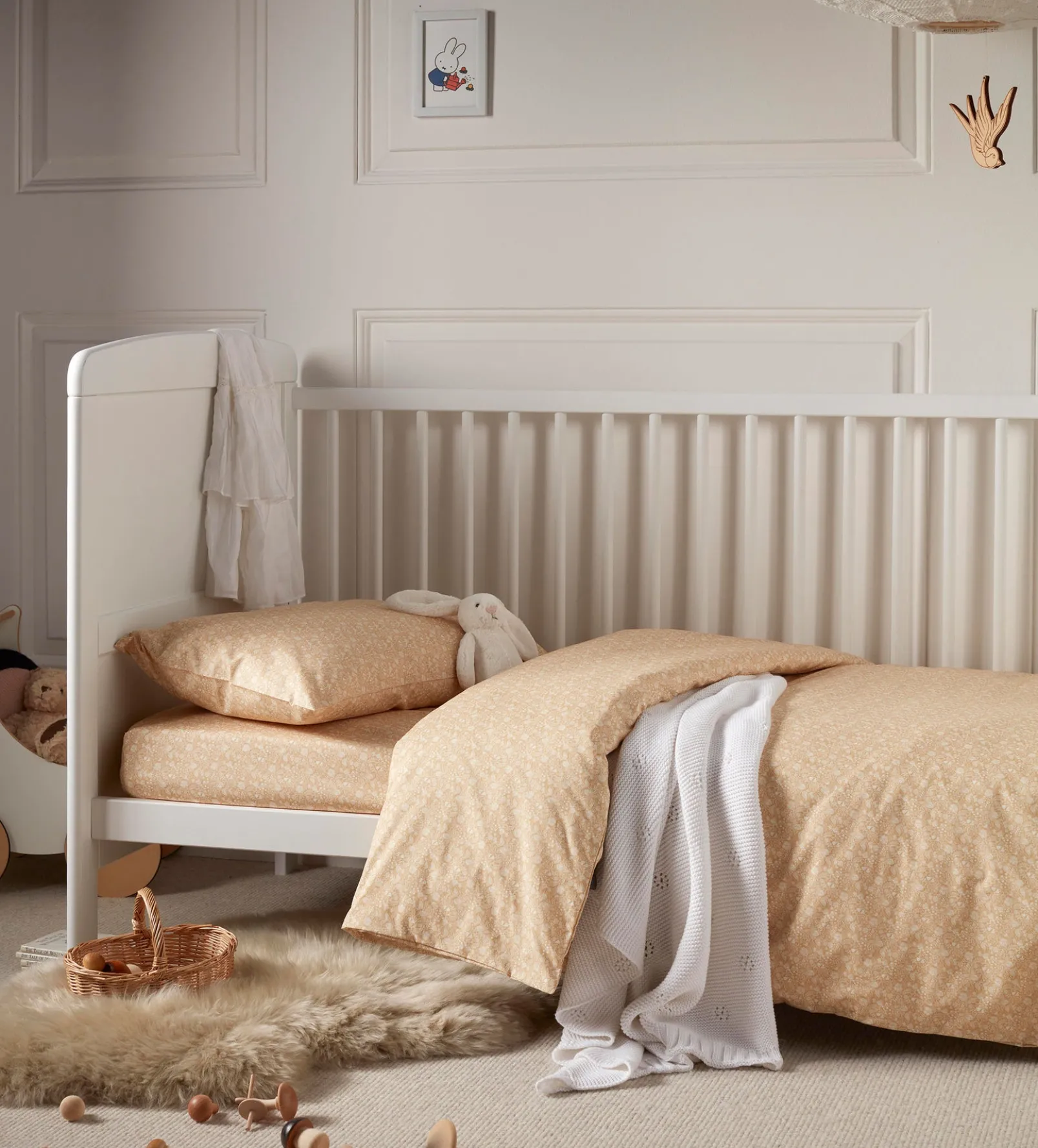 Honey Elle 100% Organic Cotton Duvet Cover Set