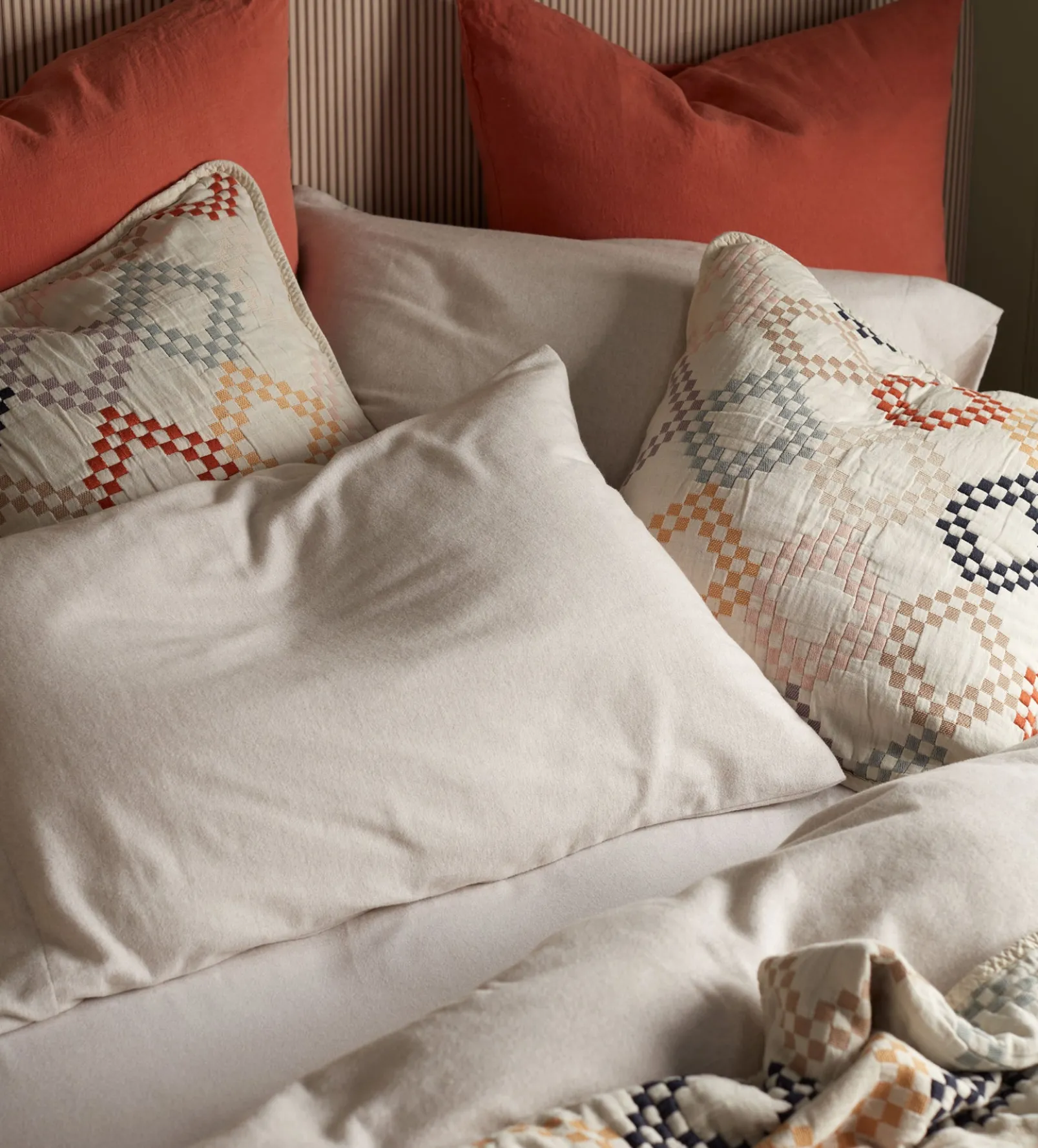 Jolene 100% Cotton Cushion Cover