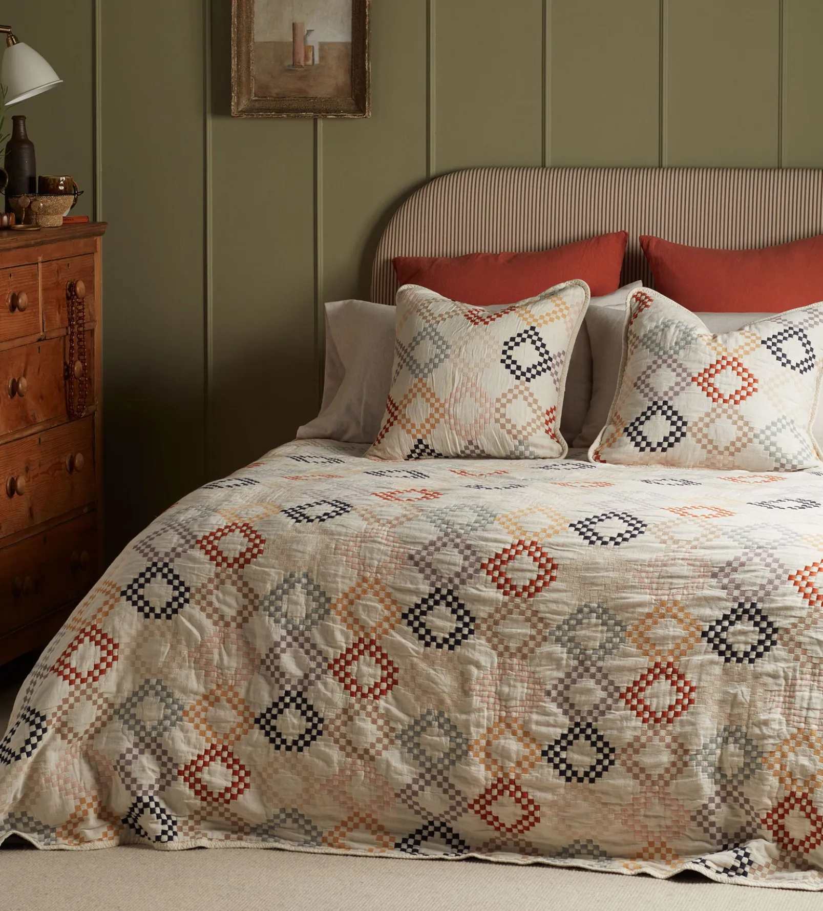 Jolene 100% Cotton Cushion Cover