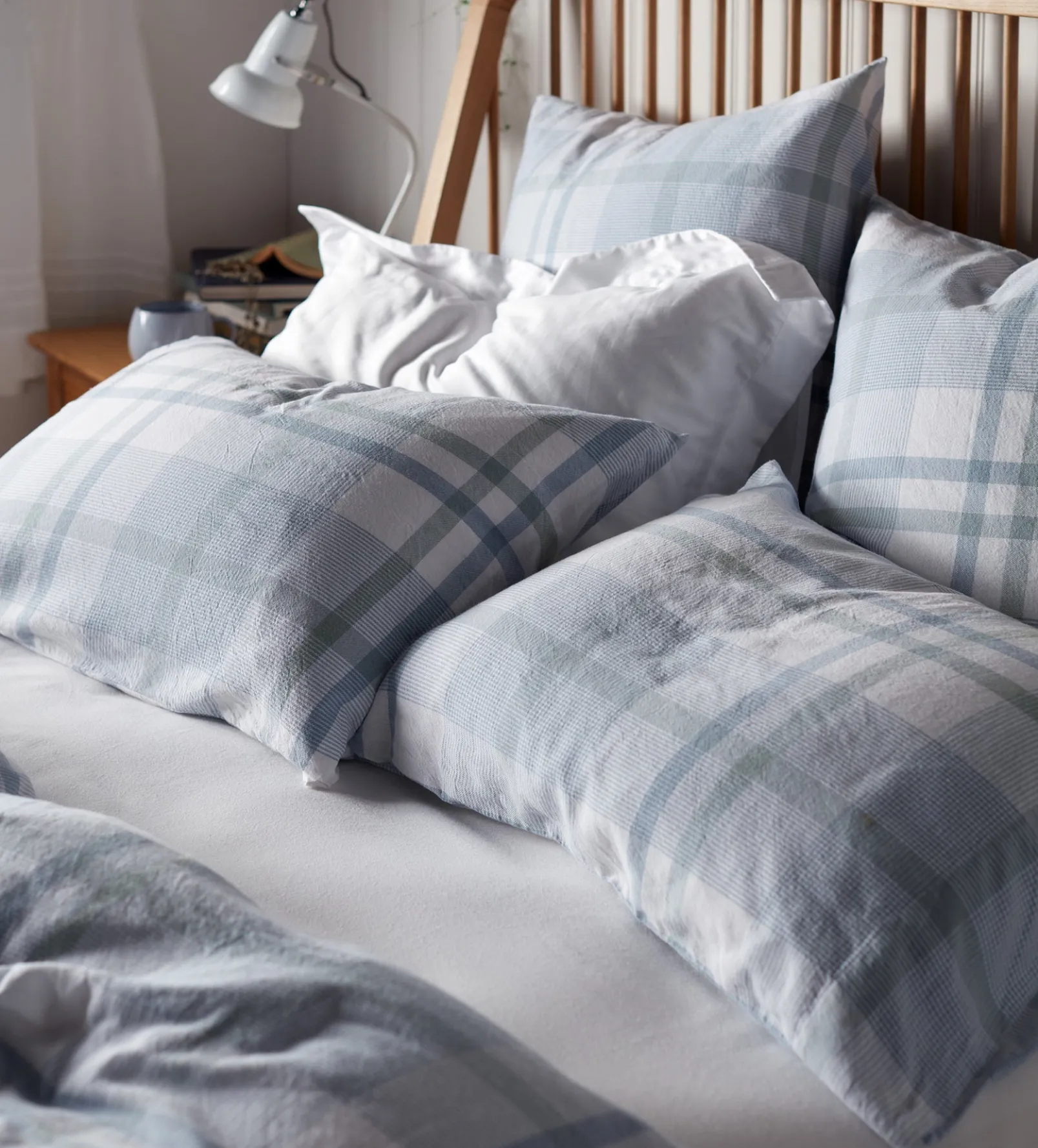 Lauren Check 100% Cotton Housewife Pillowcase