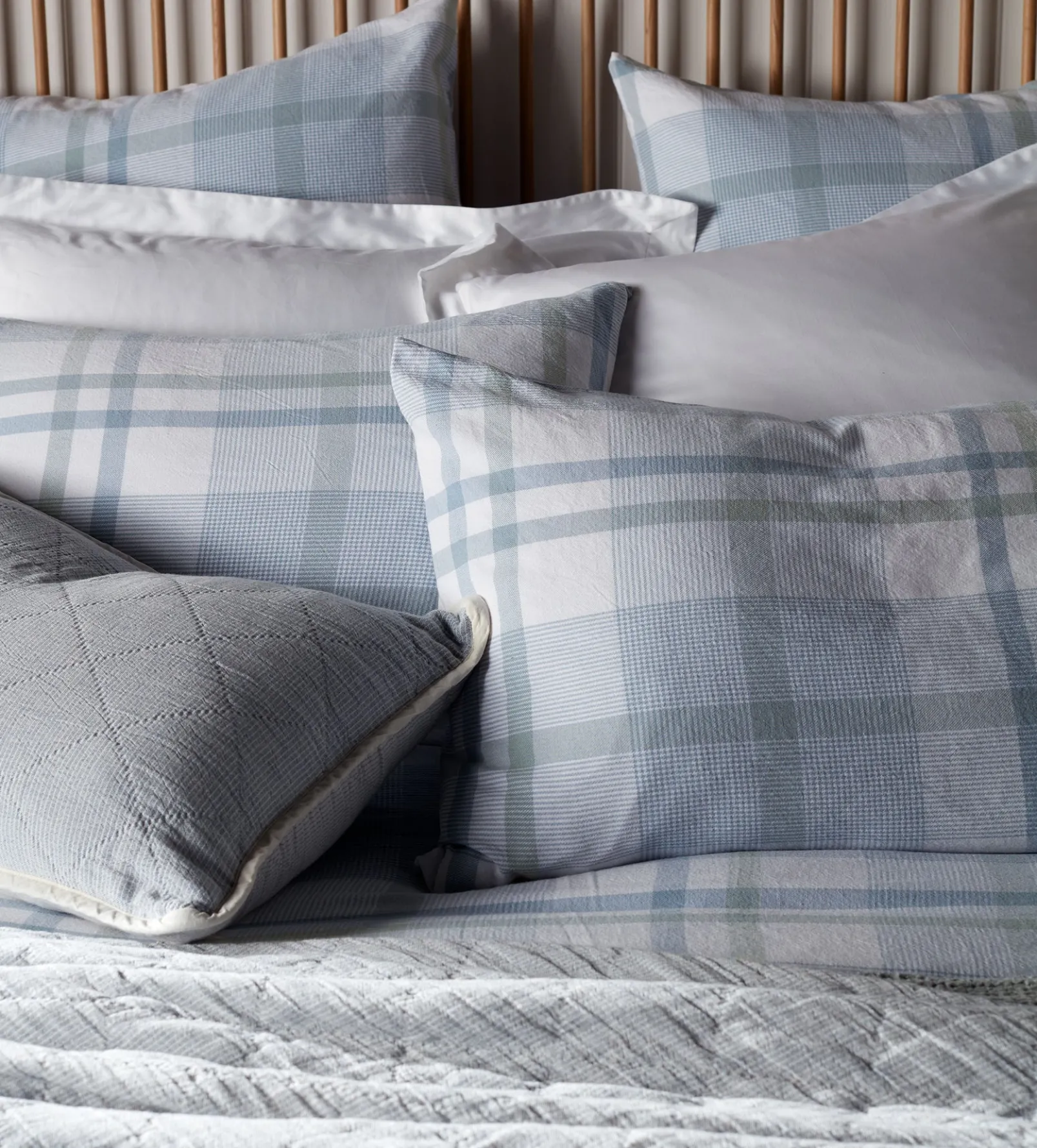 Lauren Check 100% Cotton Housewife Pillowcase