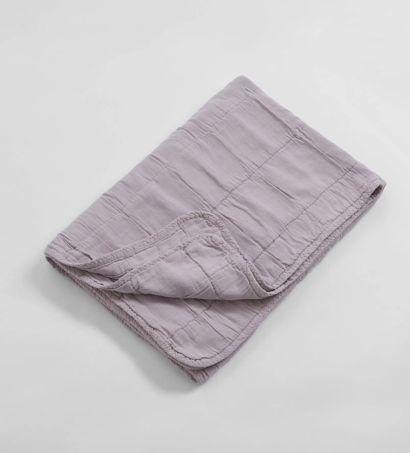 Mink Little Finn 100% Cotton Quilted Throw