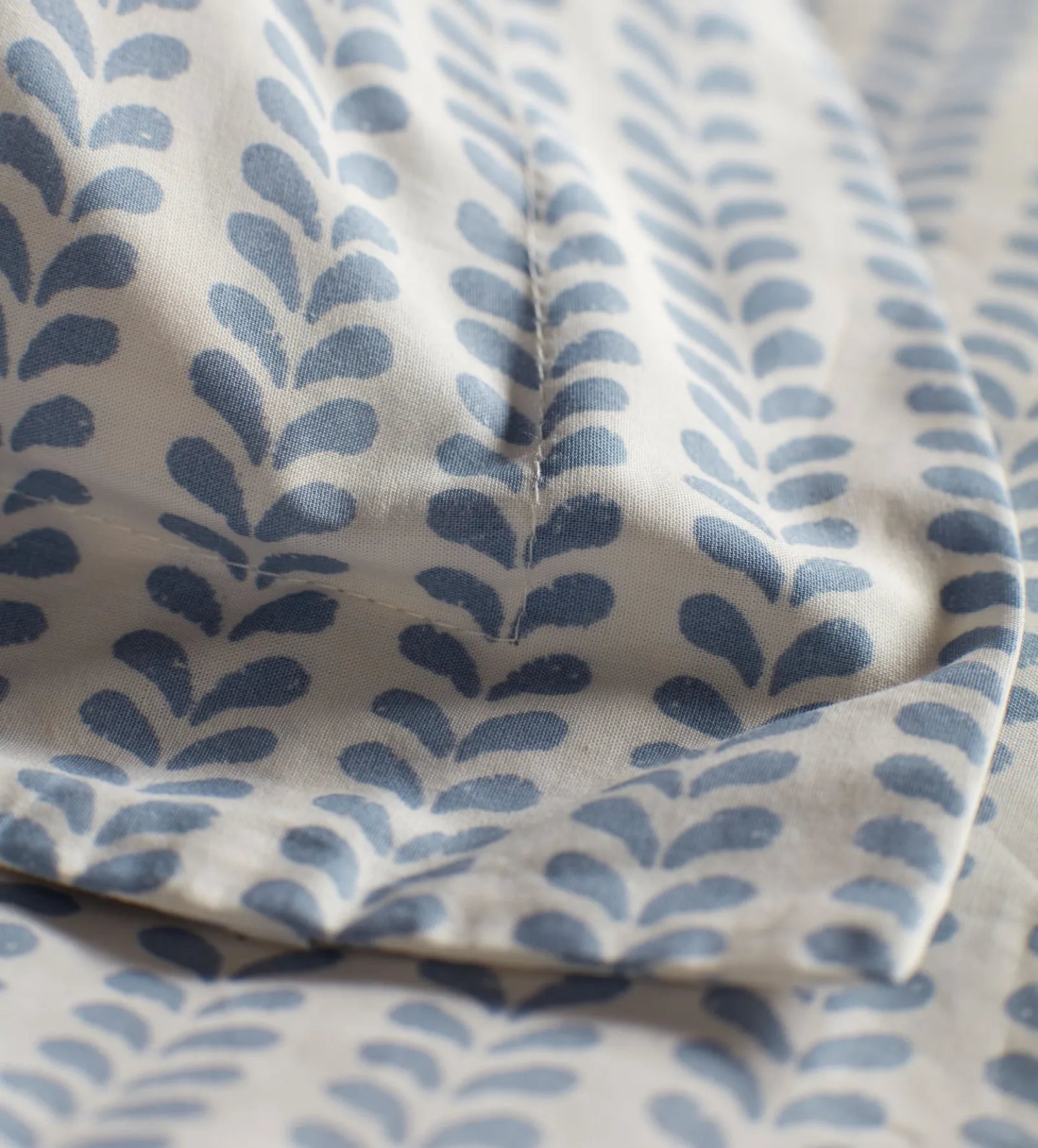 Molly Mahon Blue Bindi 100% Cotton Oxford Pillowcase