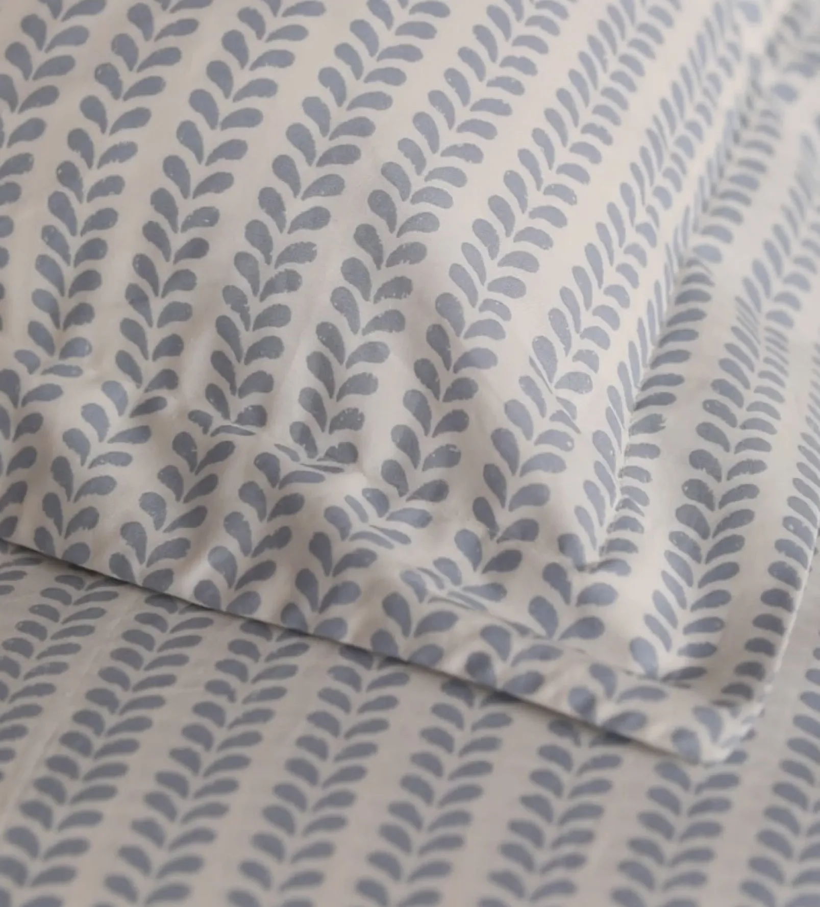 Molly Mahon Blue Bindi 100% Cotton Oxford Pillowcase