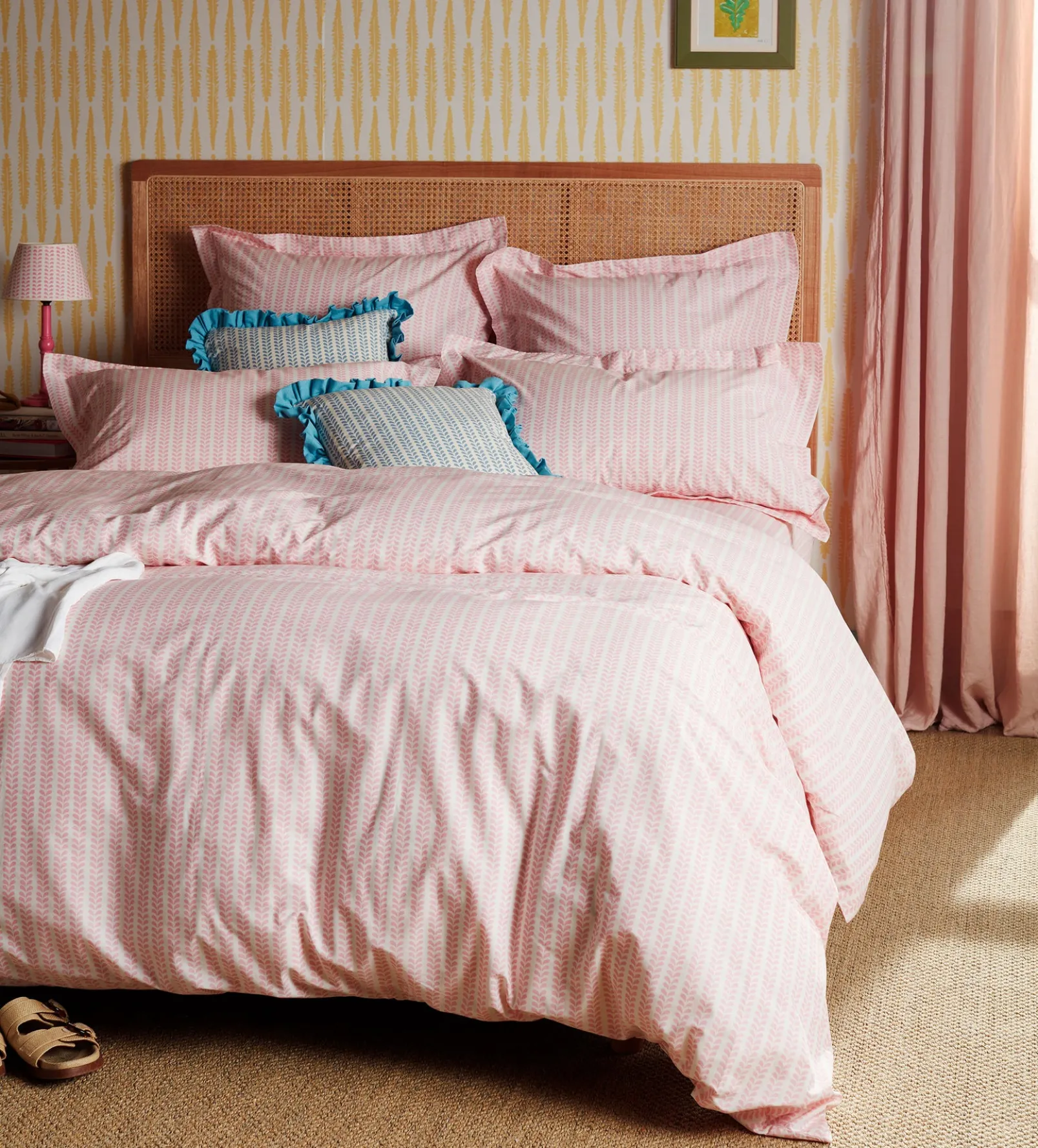 Molly Mahon Pink Bindi 100% Cotton Fitted Sheet