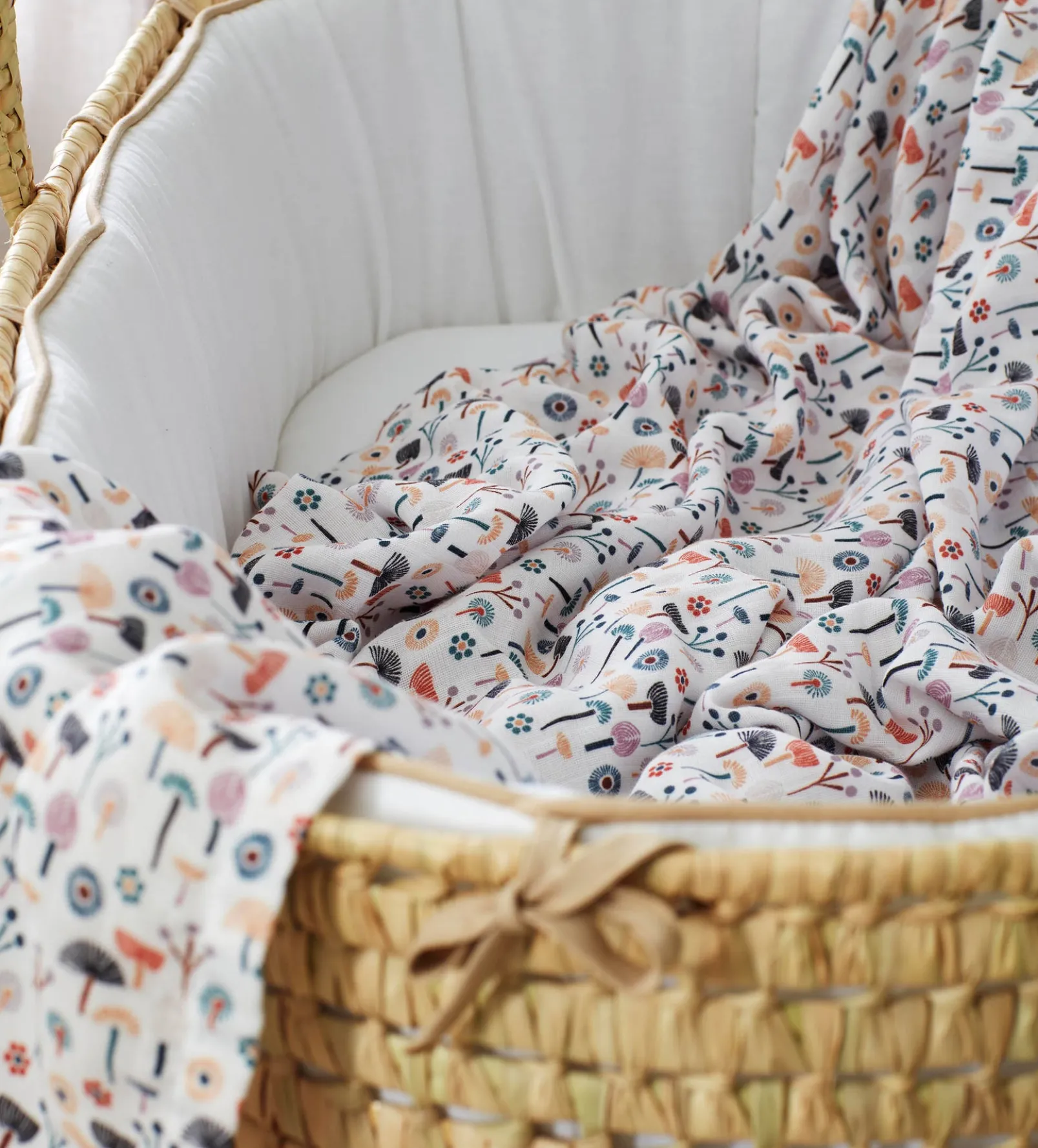 Molly Meadow 100% Organic Cotton Muslin Swaddle Blanket