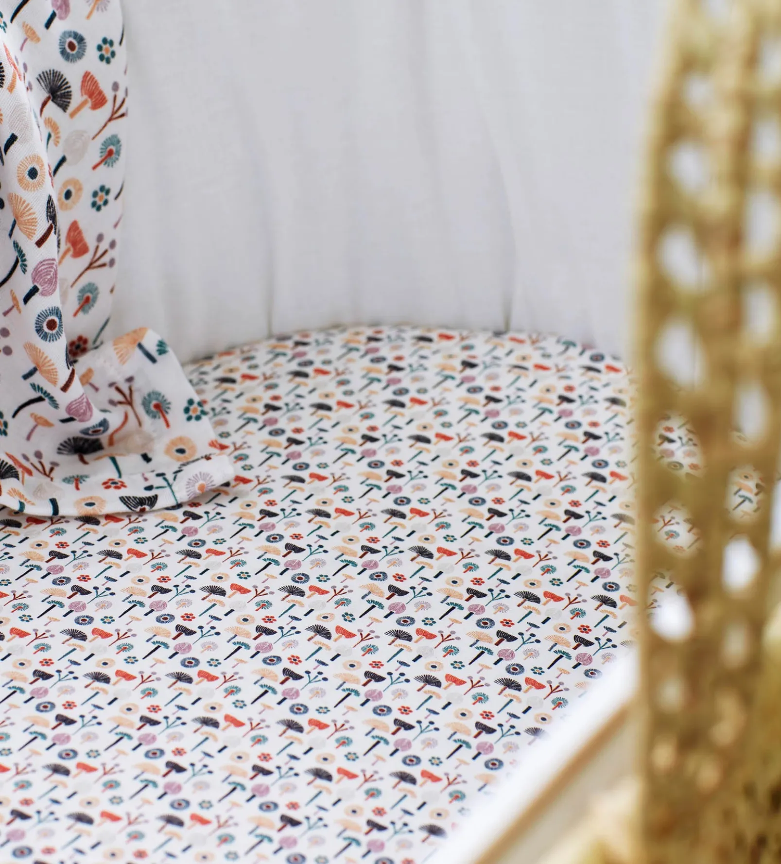 Molly Meadow 100% Organic Cotton Muslin Swaddle Blanket