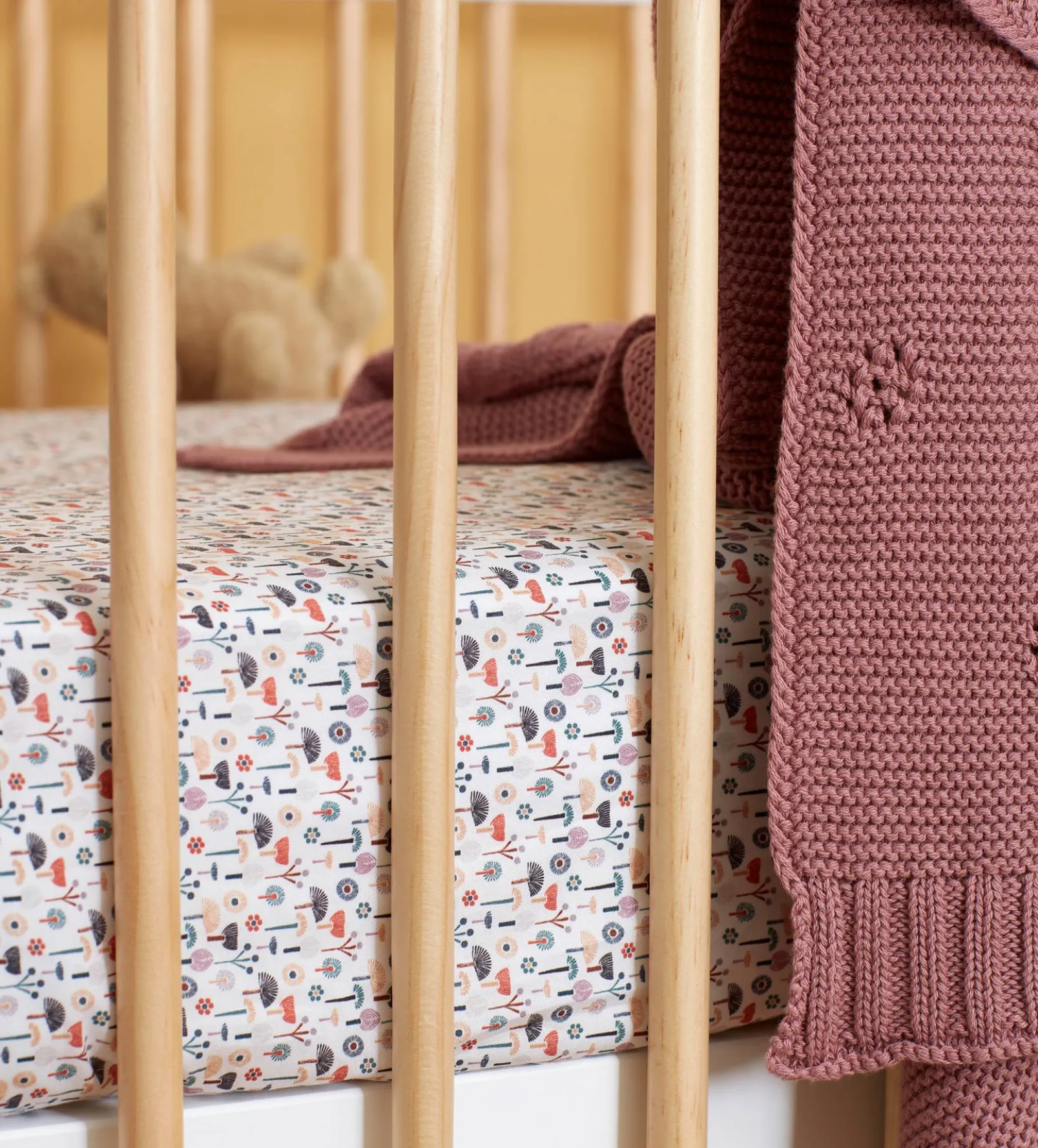 Molly Meadow 100% Organic Cotton Small Cot Fitted Sheet