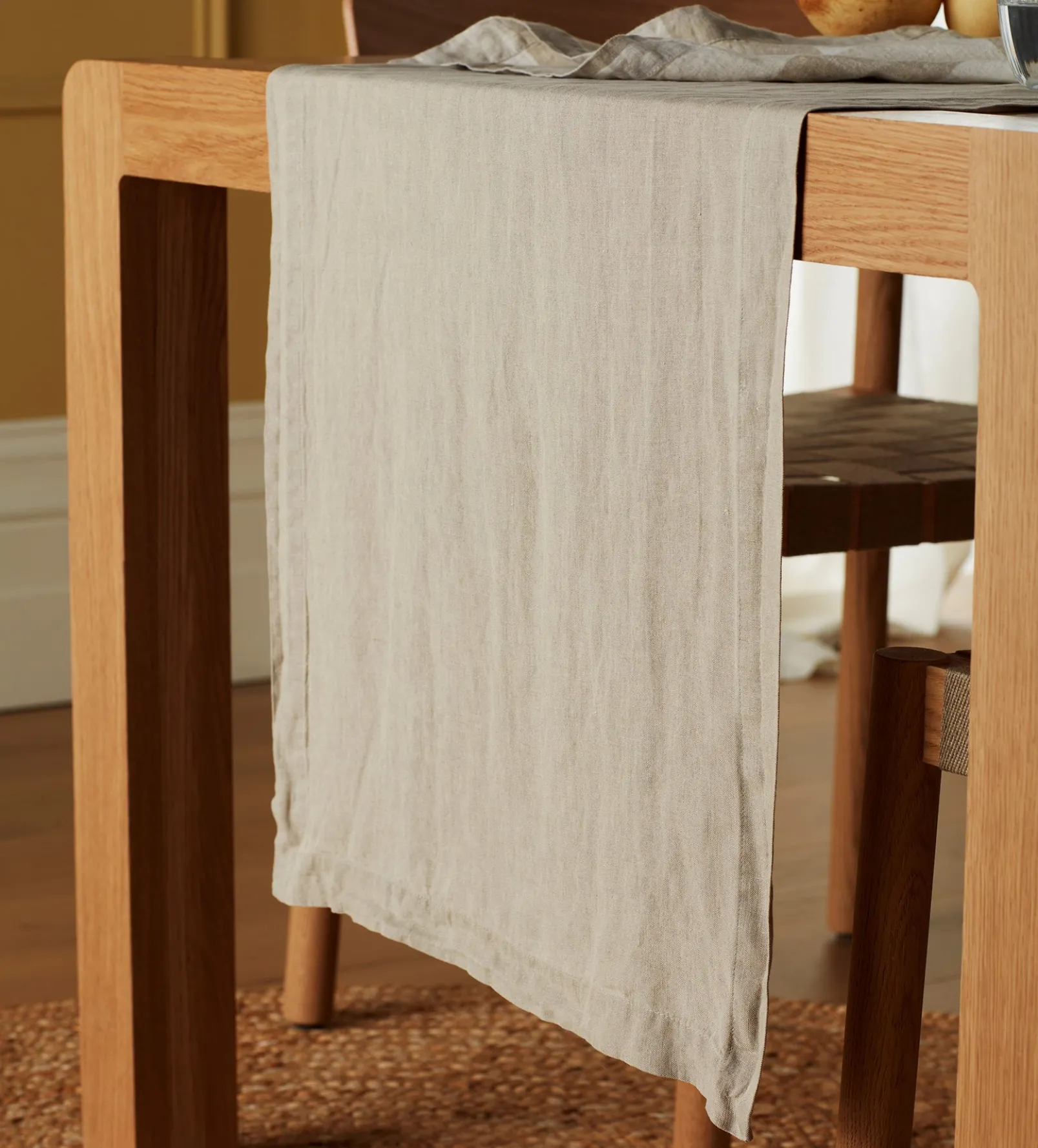 Natural 100% Linen Table Runner