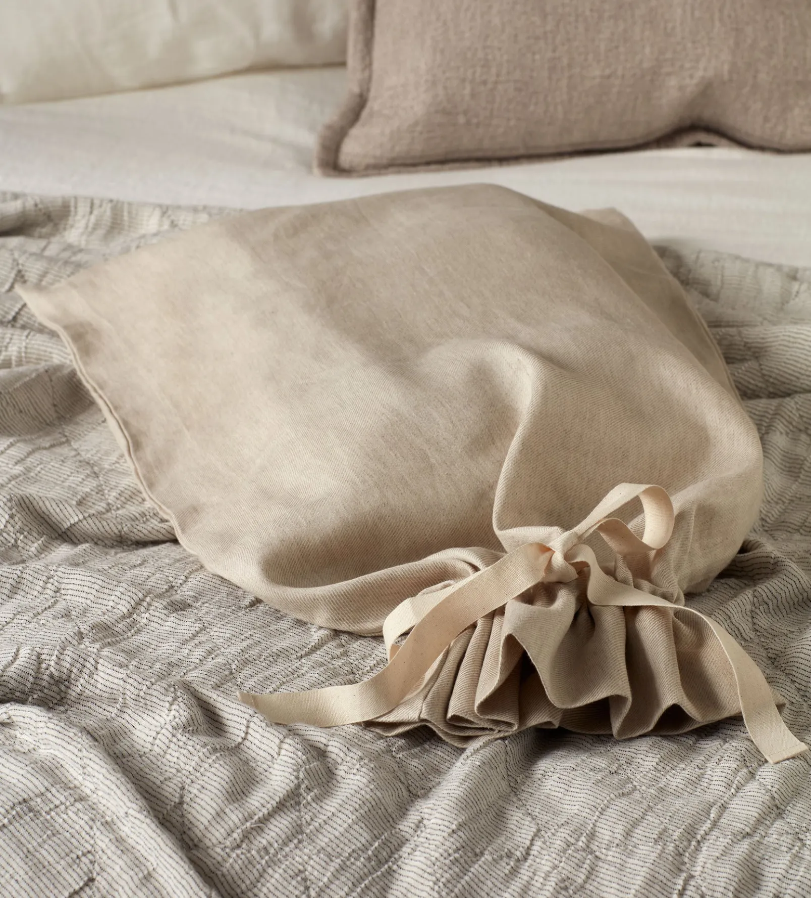 Natural Bobby Cotton Linen Storage Bag