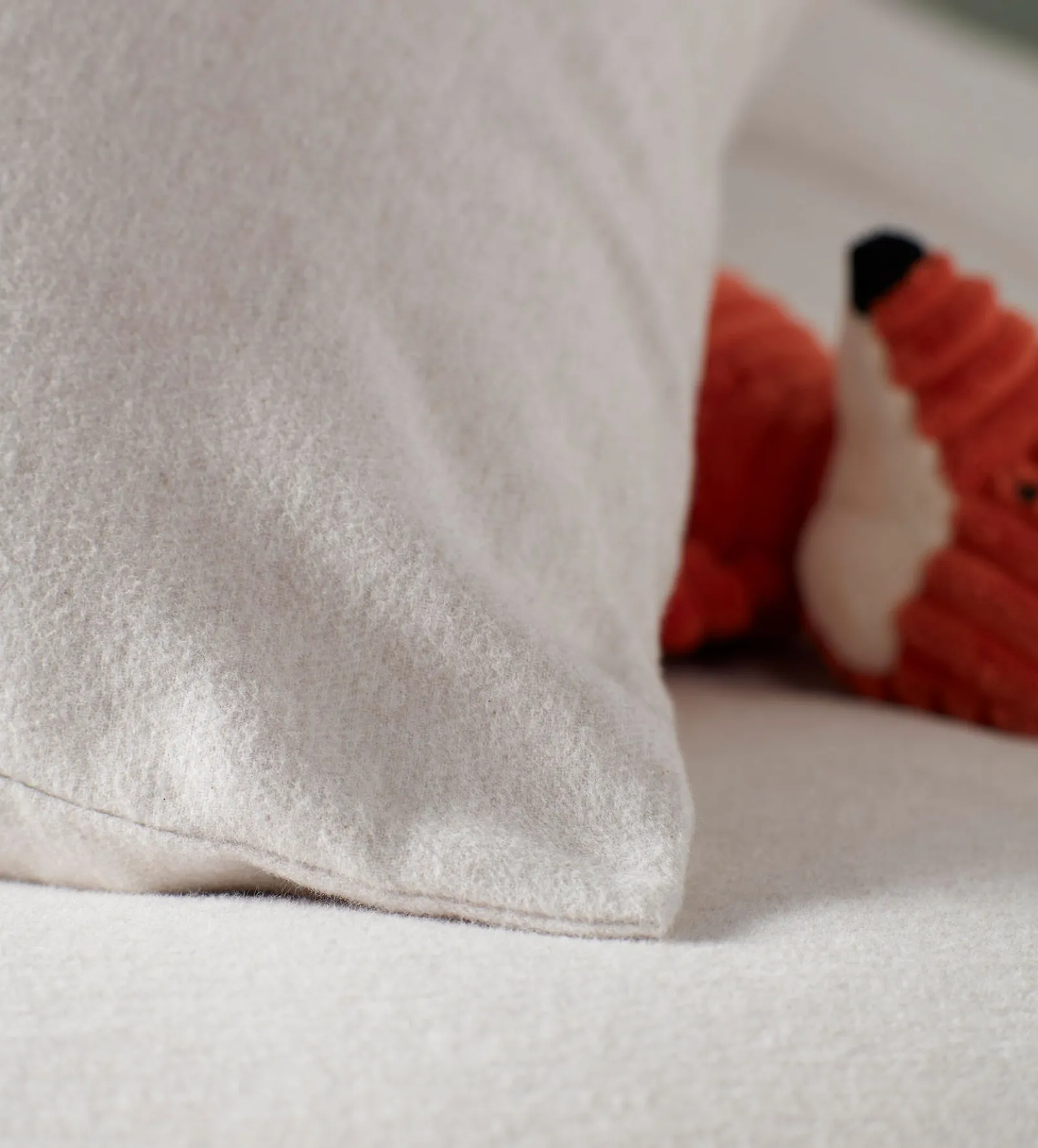 Natural Brushed Cotton Fitted Sheet