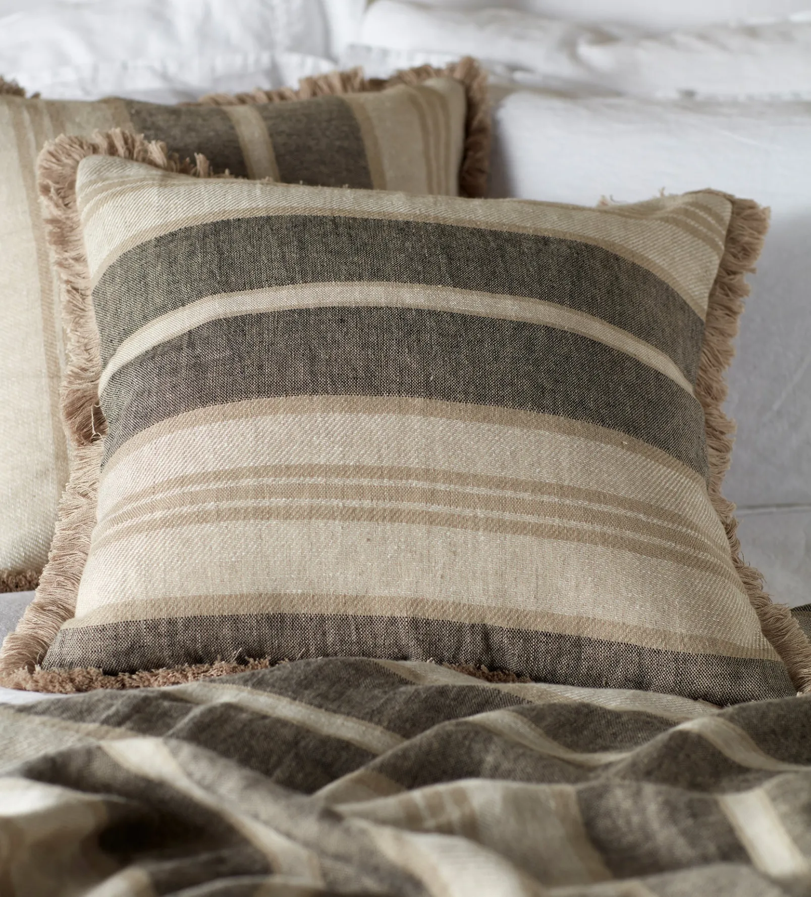 Natural Clara Linen Cushion Cover