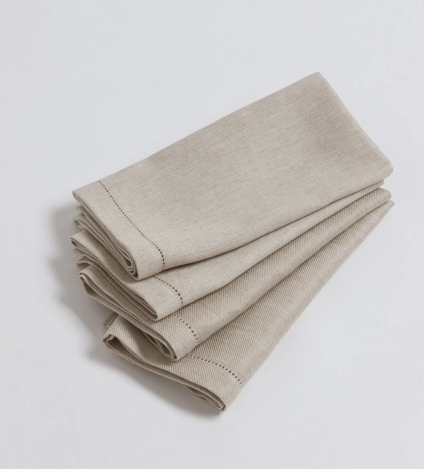 Natural Cotton Linen Napkins - Set of 4