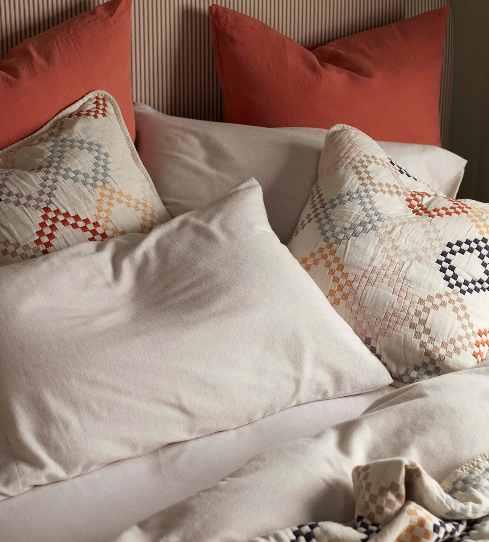 Natural Henry Brushed 100% Cotton Pillowcase