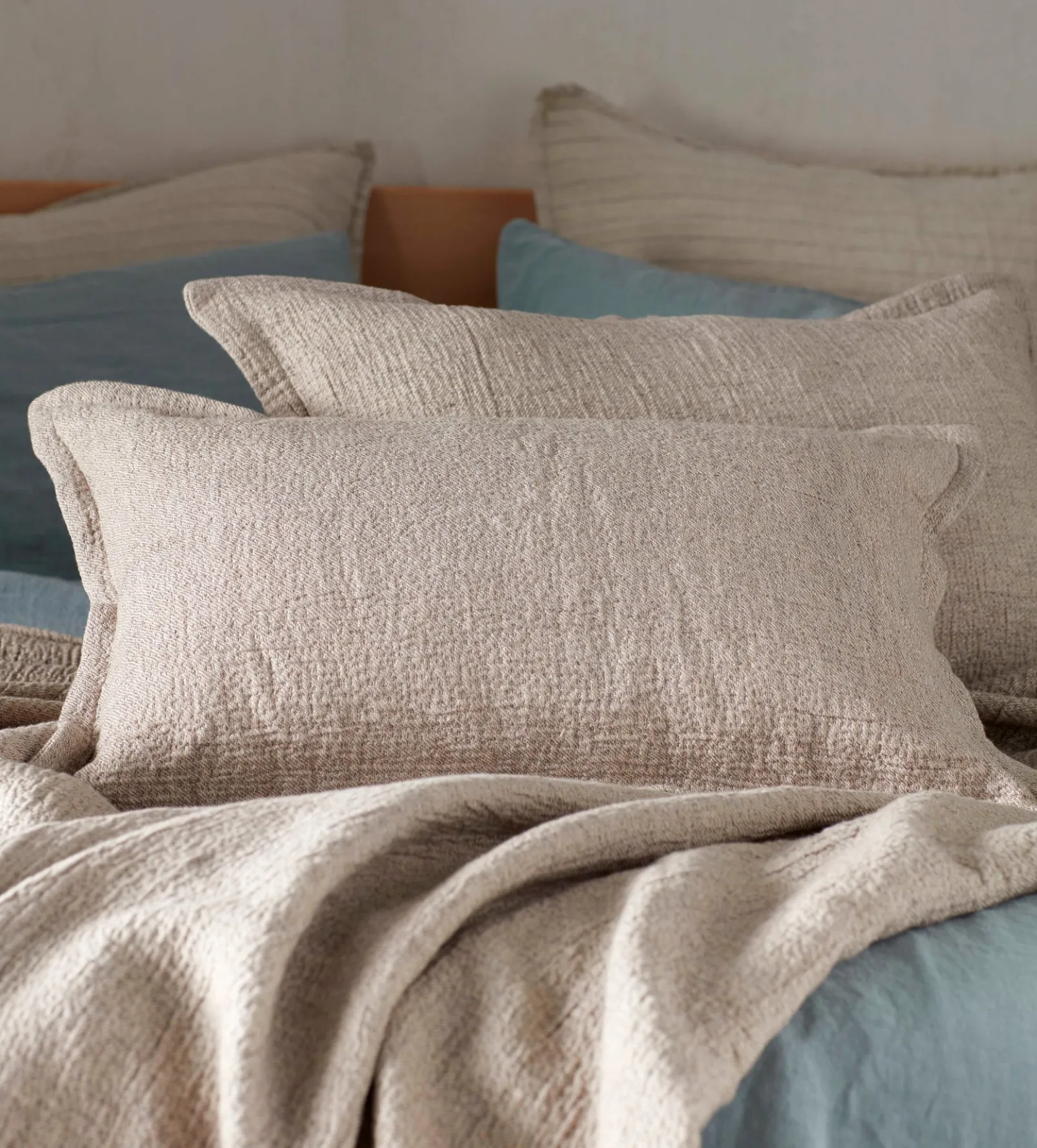 Natural Porto Cotton Linen Cushion Covers